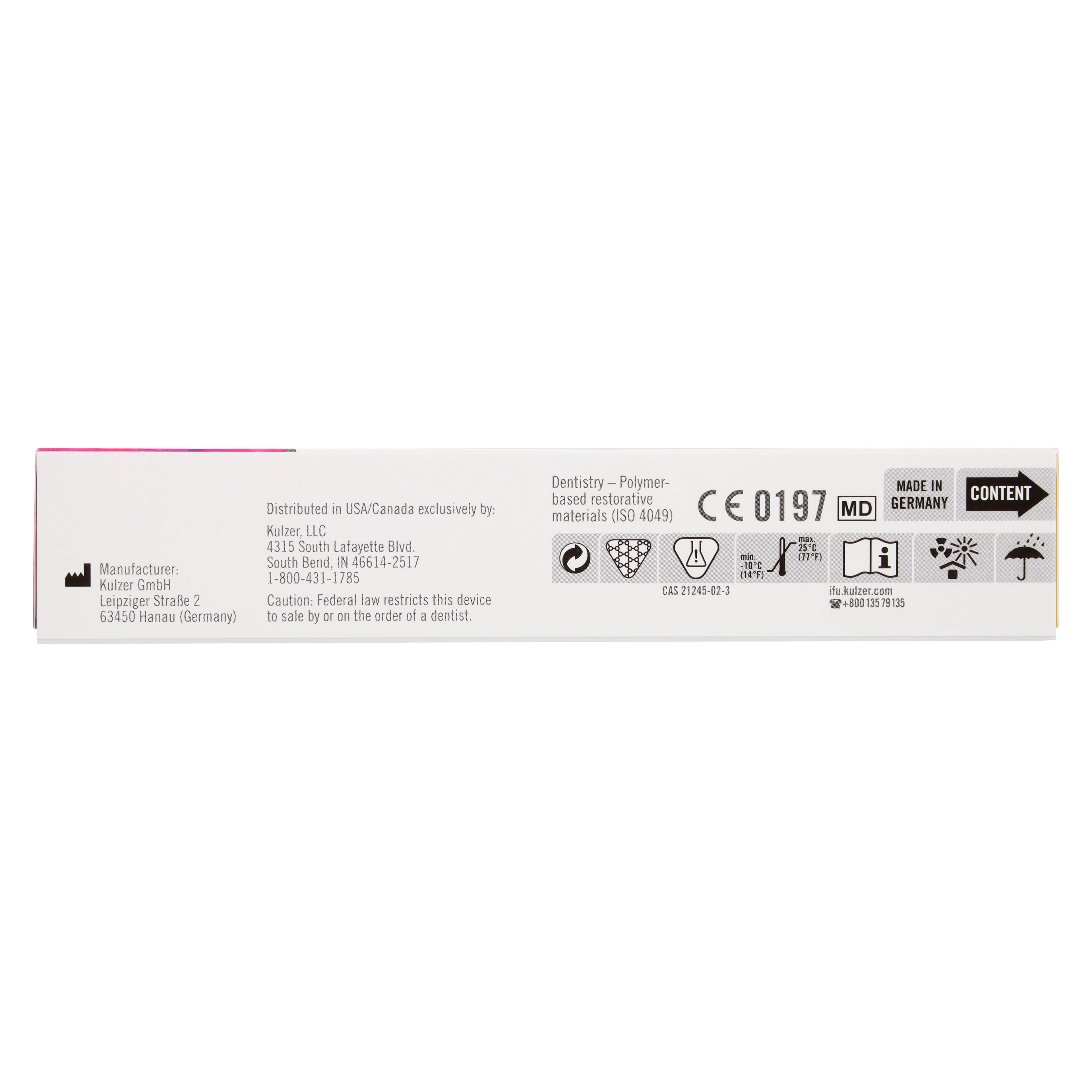 Venus Diamond Flow Flowable Composite, Light-Cure, Syringe Refill, 1.8 g, Shade A4, 1/Pk, 66040360 thumbnail 6