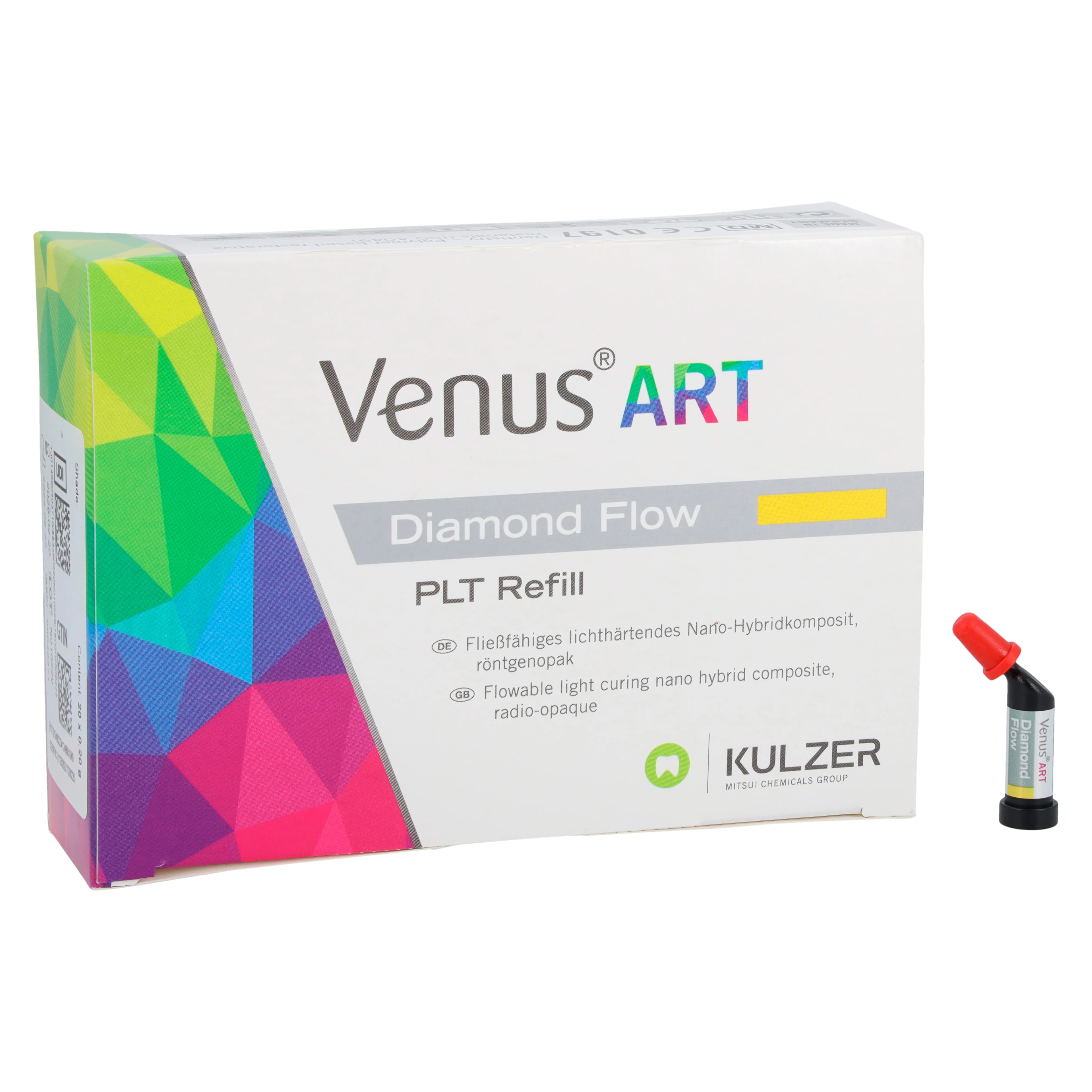 Venus Diamond Flow Flowable Composite, Light-Cure, PLT Refill, 0.2 g, Shade A1, 20/Pk, 66040368 - Venus Diamond Flow Flowable, Light-Cure, PLT Refill, 0.2 g, A1, 20/Pk, 66040368 - Image 1