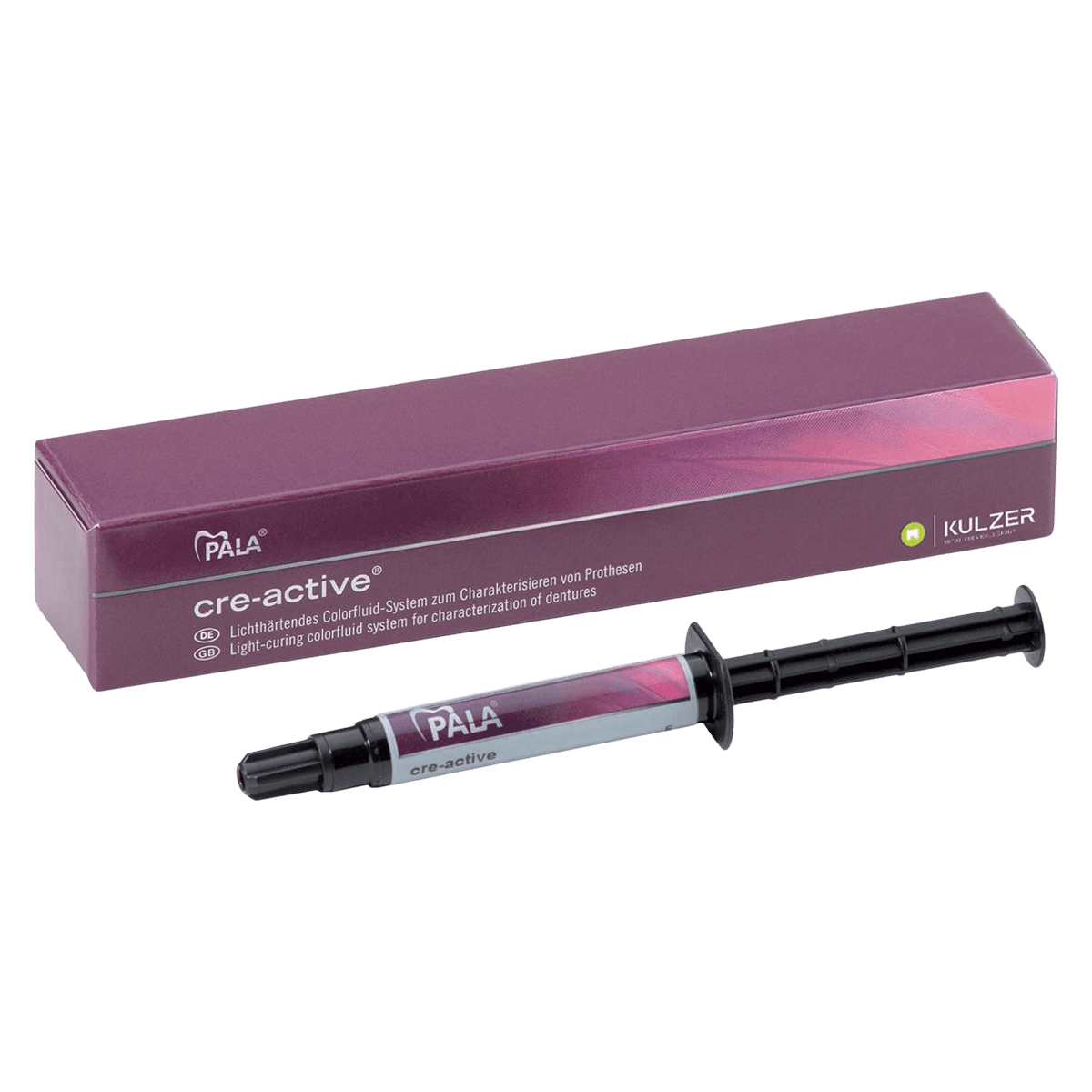 Pala cre-active Light Cure Indirect Restorative, Gingiva Pink, 3 g Syringe Refill - Pala® cre-active® Light Cure Indirect Restorative 3 gm Syringe Gingiva Pink Each - Image 1