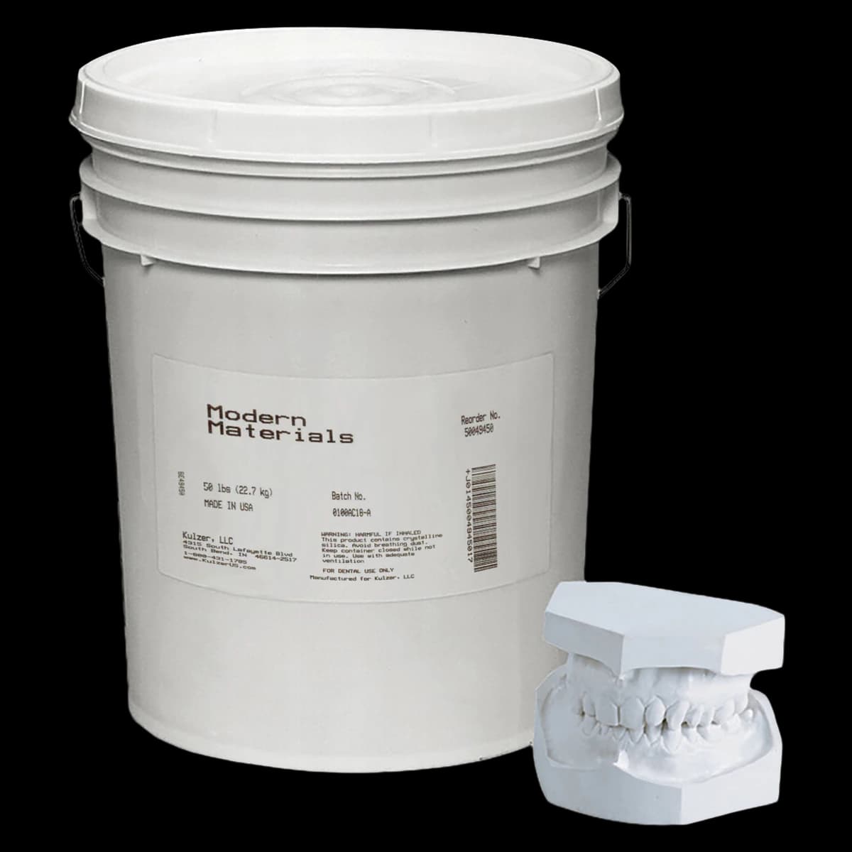 Kulzer Modern Materials Pumice Fine FF Grit, 10 lb Tub, 50049240 - Modern Materials Pumice 10lb/Tub Fine FF Grit - Image 1