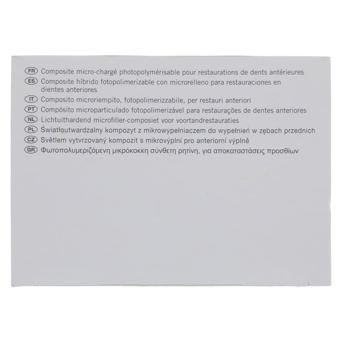 Durafill VS PLT A2 Light-Cure Microfill Restorative, 0.25 Gm Tips, 20/Box, #66000028 thumbnail 5