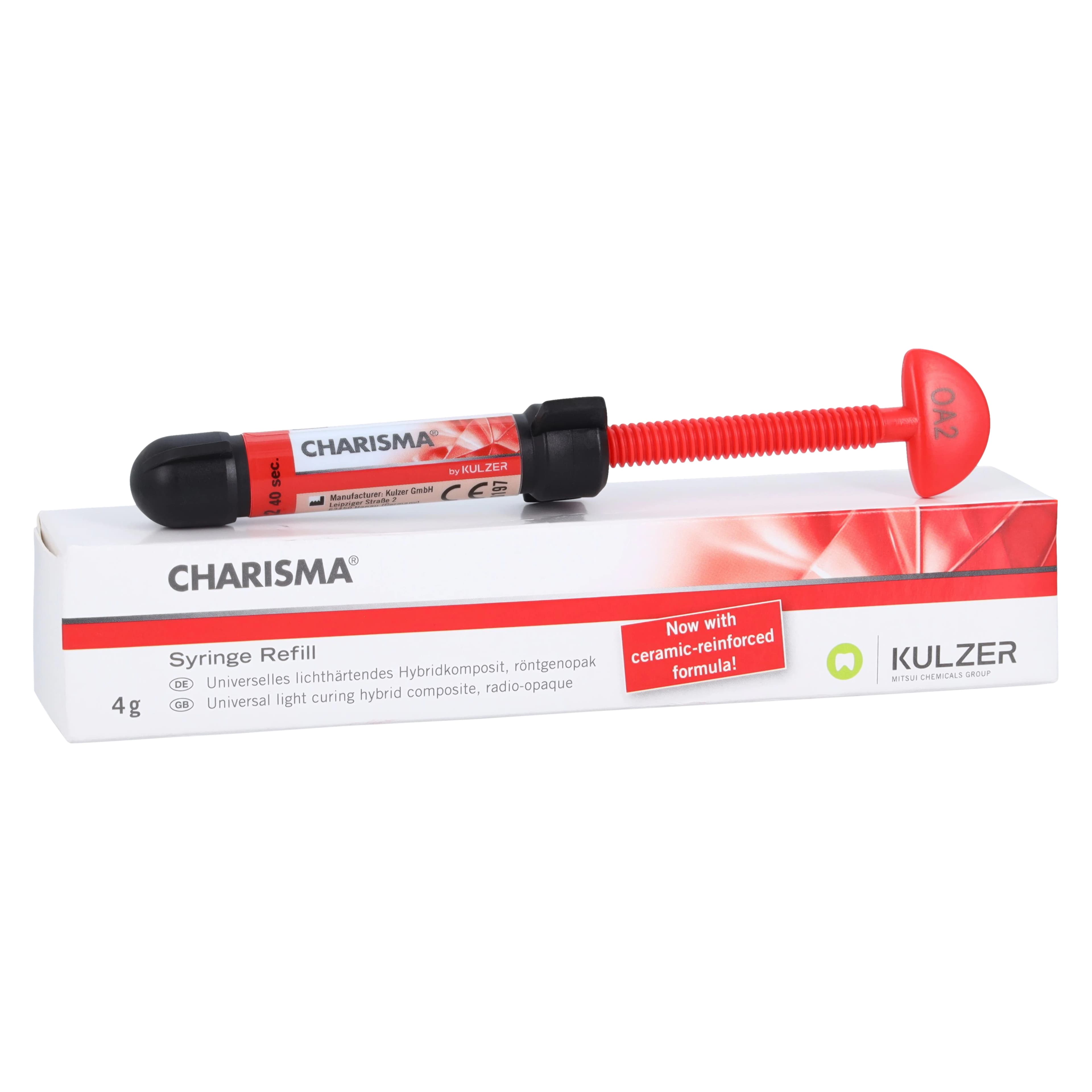 Kulzer Charisma Universal Composite Syringe Refill, Opaque OA2, 4 g, 66000097 - Charisma Syringe Refill Opaque OA2 4gm - Image 1
