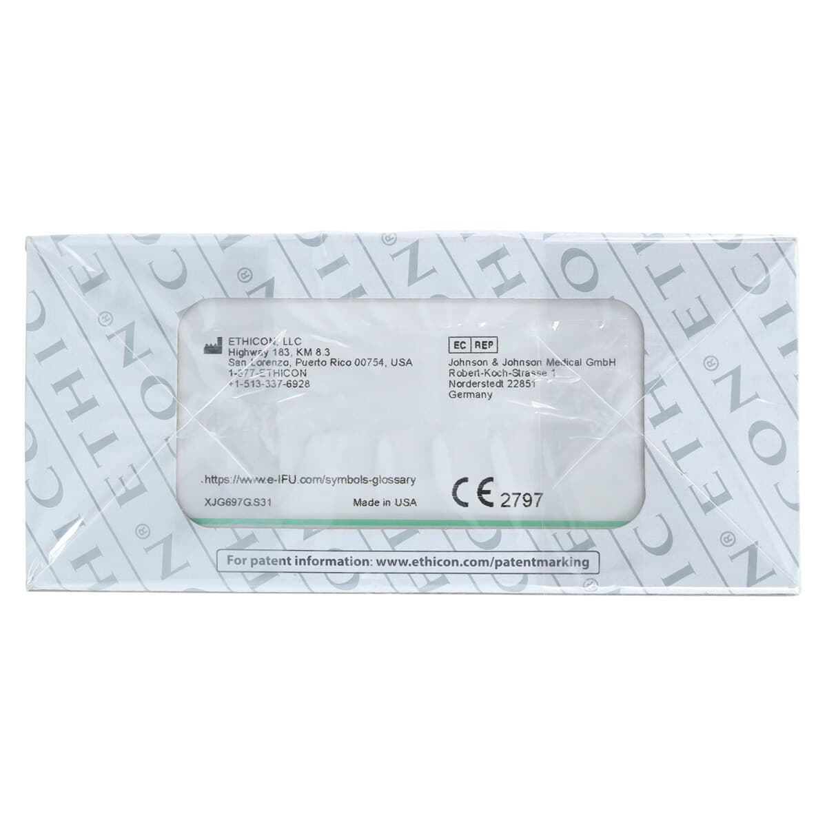 ETHILON™ Nylon Monofilament Nonabsorbable Suture, Size 6-0, Green, 18", P-1 Precision Point Reverse Cutting Needle, 3/8 Circle, 12/Box thumbnail 3