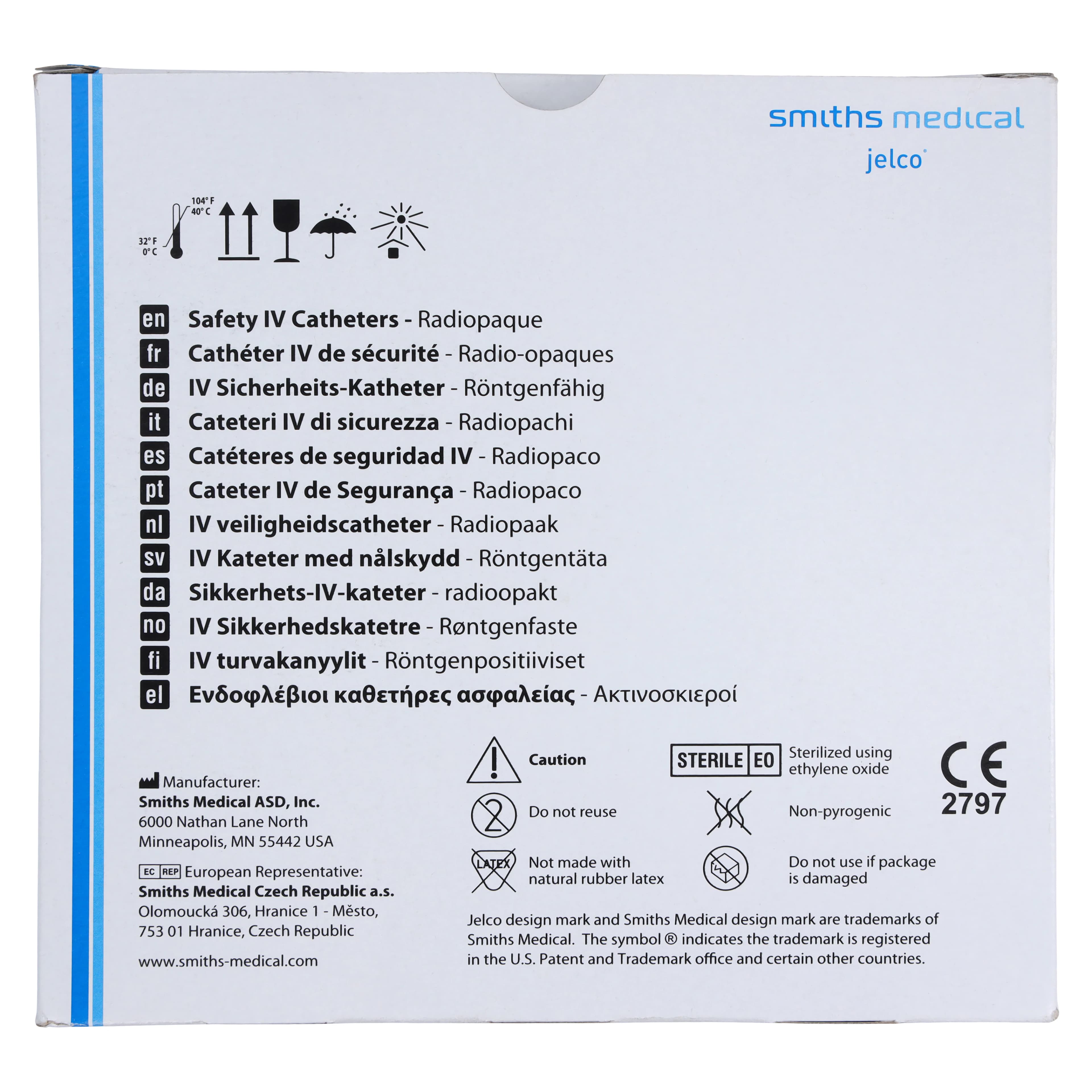 Jelco Protectiv Plus IV Catheter with Wings, 18 Gauge, 1-1/4", Safety Straight, Green, Sterile, 50/Box thumbnail 4