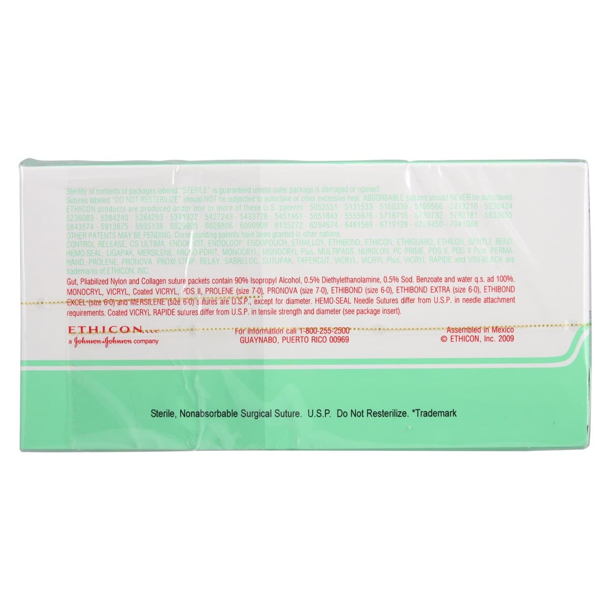 Ethilon Nylon Monofilament Non-Absorbable Suture, Size 10-0, Black, TG160-4 Cutting Edge Spatula Reverse 1/2 Circle Needle, 12" (30 cm), 12/Box thumbnail 3