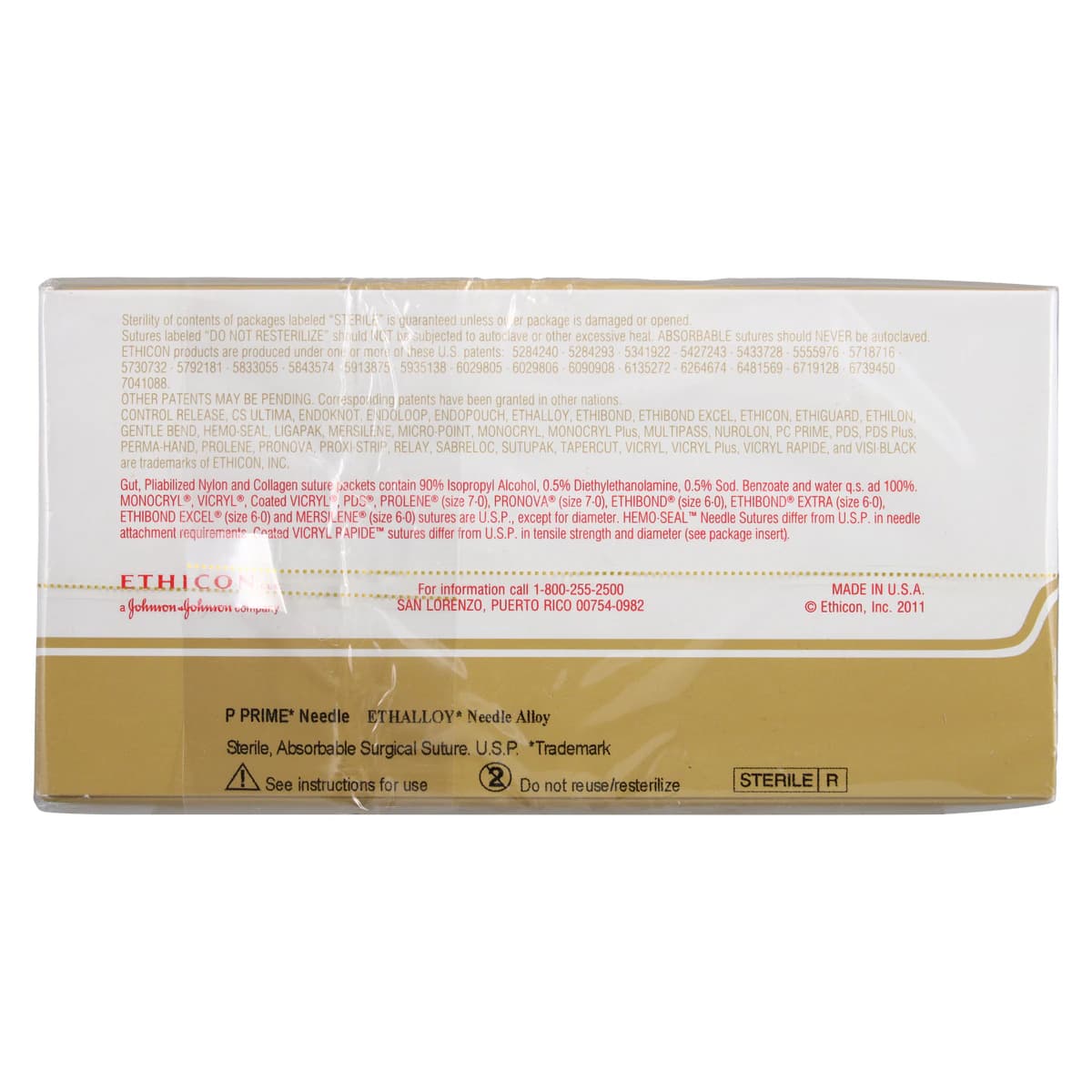 Ethicon Chromic Gut Suture, 5-0, 18", P-2 Precision Point Reverse Cutting Needle, 12/Box, 1658G thumbnail 3