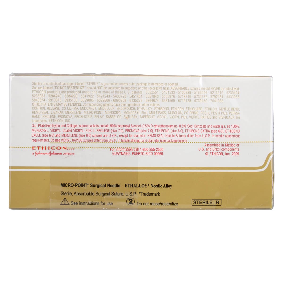 Ethicon Chromic Gut Surgical Suture, 6-0, 18", G-1 Reverse Cutting Needle, 3/8 Circle, 12/Bx, 796G thumbnail 3