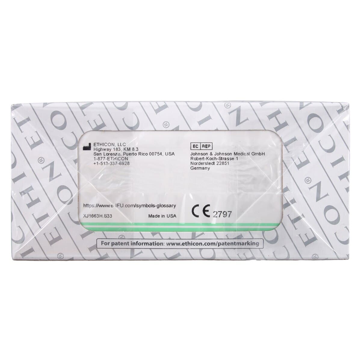 Ethilon Nylon Monofilament Non-Absorbable Suture, 3-0, 18", PS-1 Reverse Cutting 3/8 Circle Needle, Black, 36/Box, 1663H thumbnail 3