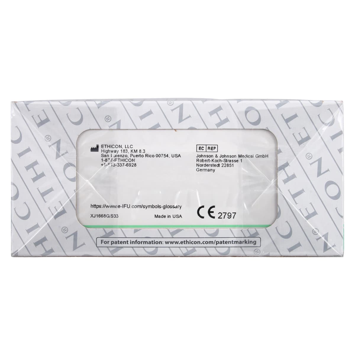 Ethicon Ethilon 5-0 Black Monofilament Non-Absorbable Nylon Suture, 18", P-3 Precision Point Reverse Cutting Needle, 3/8 Circle, 12/Box, 698G thumbnail 3