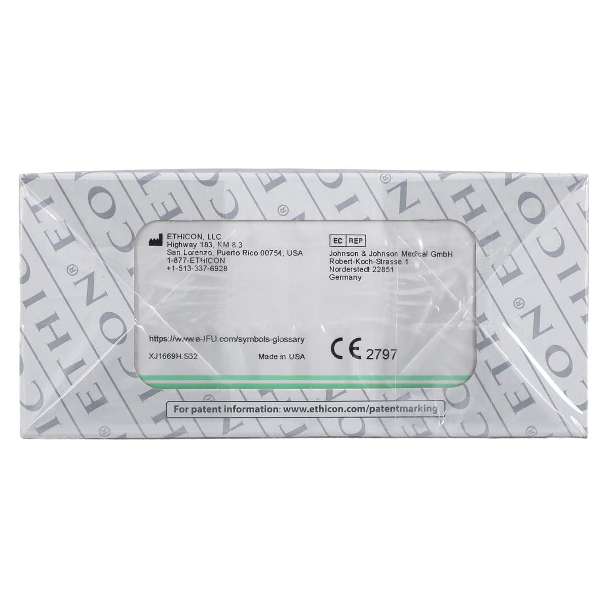 Ethicon Ethilon Nylon Suture, Size 3-0, 18", Black Monofilament, PS-2 Prime Reverse Cutting Needle, 3/8 Circle, 36/Box, 1669H thumbnail 3