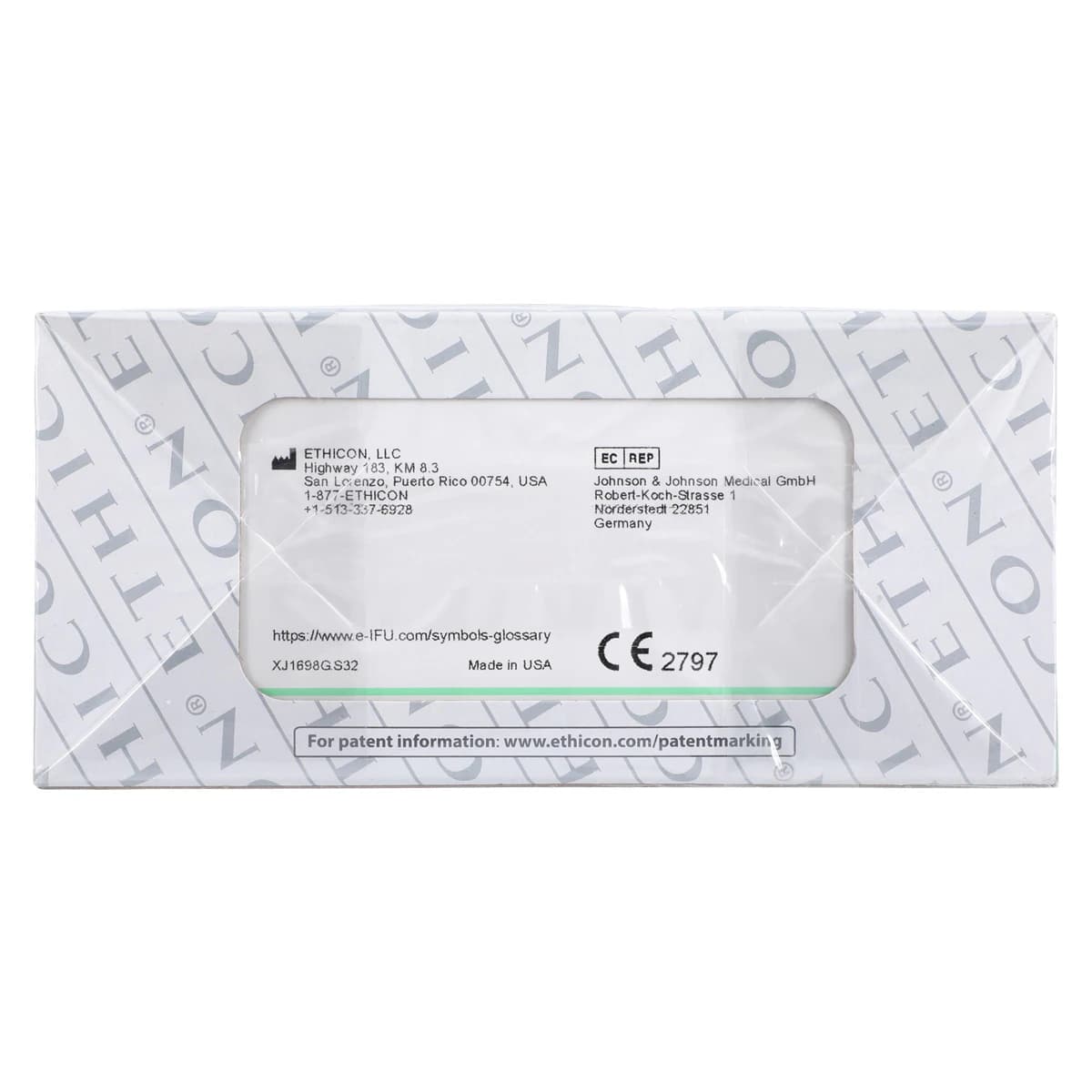 Ethicon Ethilon Nylon Monofilament Non-Absorbable Suture, 6-0, 18", Black, P-3 Precision Point Reverse Cutting Needle, 3/8 Circle, 12/Box, 1698G thumbnail 3
