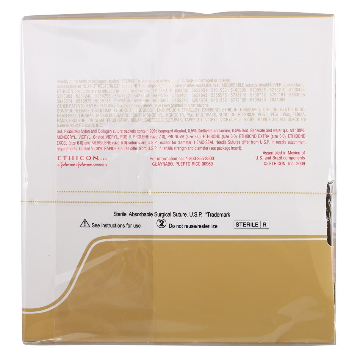 Ethicon Chromic Gut Surgical Suture, 4-0, 27", SH Taper Point 1/2 Circle Needle, Brown, 36/Box, G121H thumbnail 3