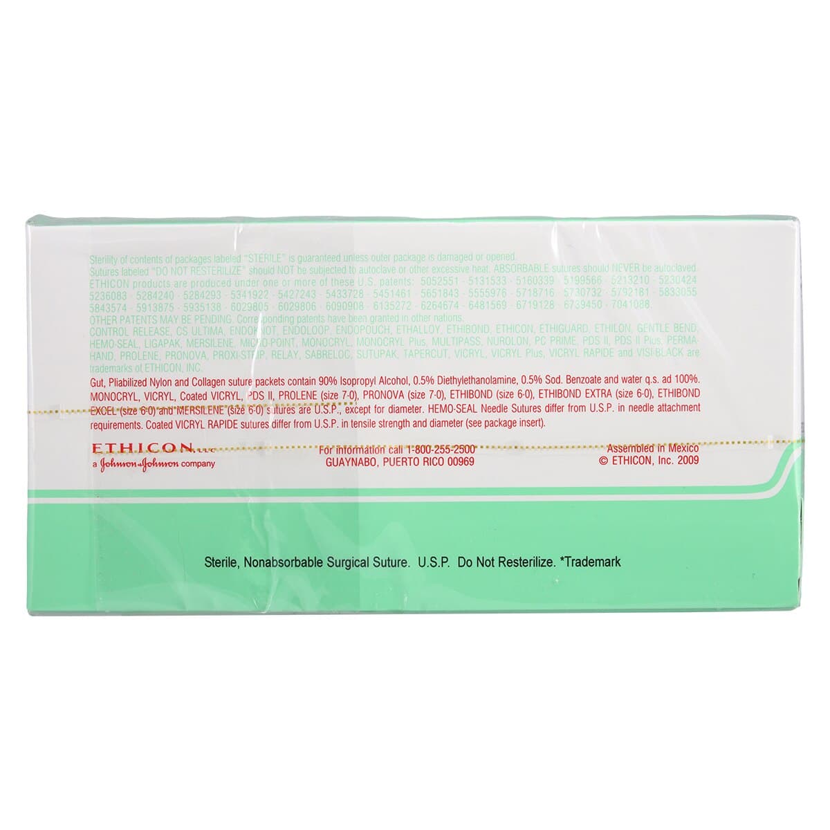 Ethicon Ethilon Nylon Suture, 8-0, Black Monofilament, TG100-8 Micropoint Spatula Needle, 12" (30 cm), 12/Box, 1714G thumbnail 3