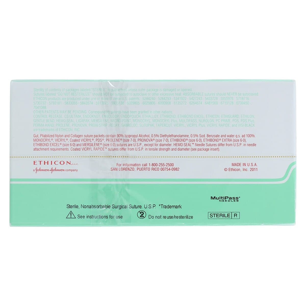 ETHICON Ethilon Nylon Suture, 6-0, 18", Black, Monofilament, Non-Absorbable, PC-3 Cutting Needle, 3/8 Circle, 16mm, 12/Bx, 1866G thumbnail 3