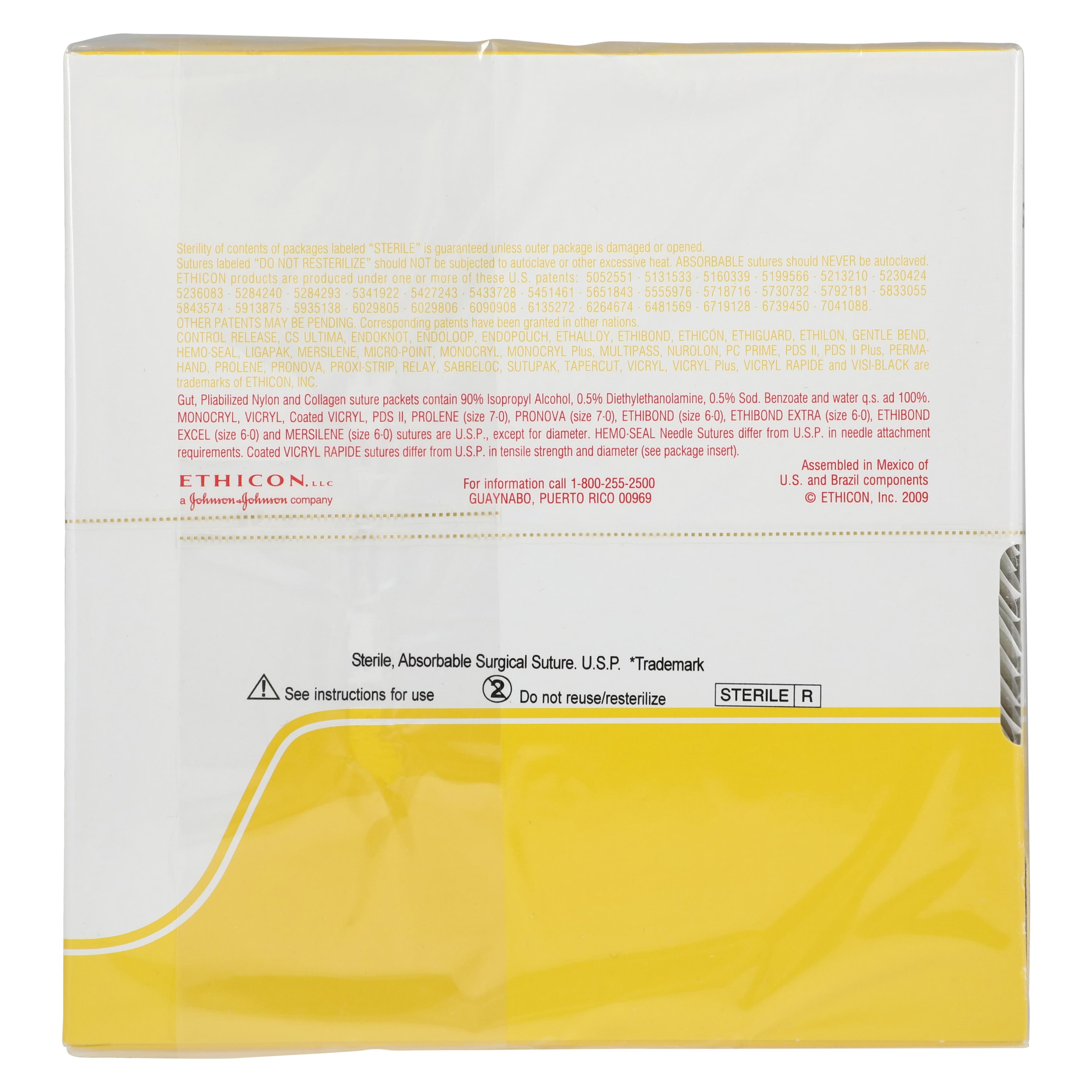 Plain Gut Monofilament Suture, 3-0, 27", SH Taper Point 1/2 Circle Needle 26mm, Uncoated, Yellowish Tan, 36/Box thumbnail 3
