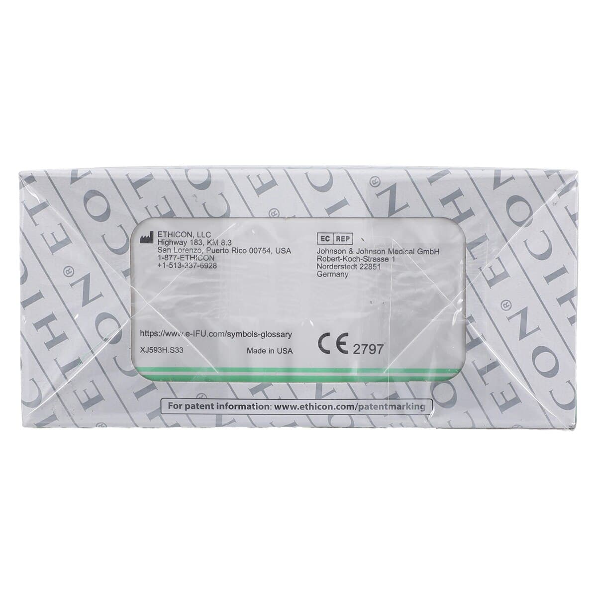 Ethilon Nylon Monofilament Non-Absorbable Suture, Size 2-0, 18", Black, PS-2 Prime Reverse Cutting Needle, 36/Box thumbnail 3