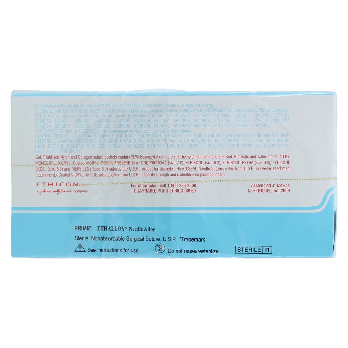 Ethicon Perma-Hand Silk Braided Non-Absorbable Suture, Size 7-0, 18", Black, G-6 Reverse Cutting Needle, 12/Box thumbnail 3