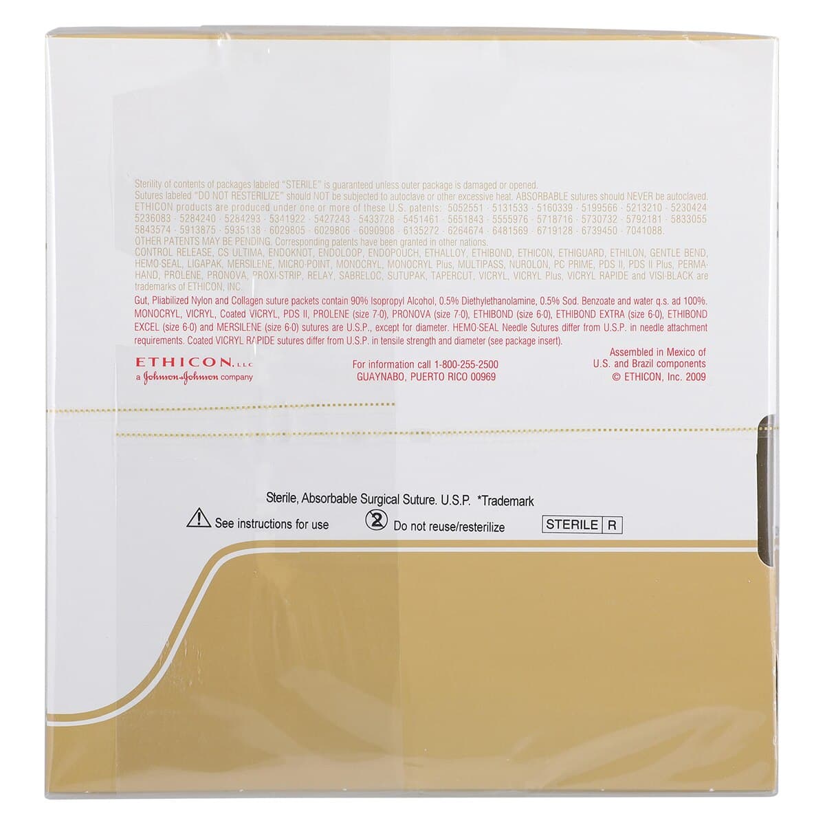 Ethicon Chromic Gut Absorbable Suture, 3-0, 27" (70cm), FS-2 Reverse Cutting 3/8 Circle 19mm Needle, Brown, 36/Bx, 636H thumbnail 3