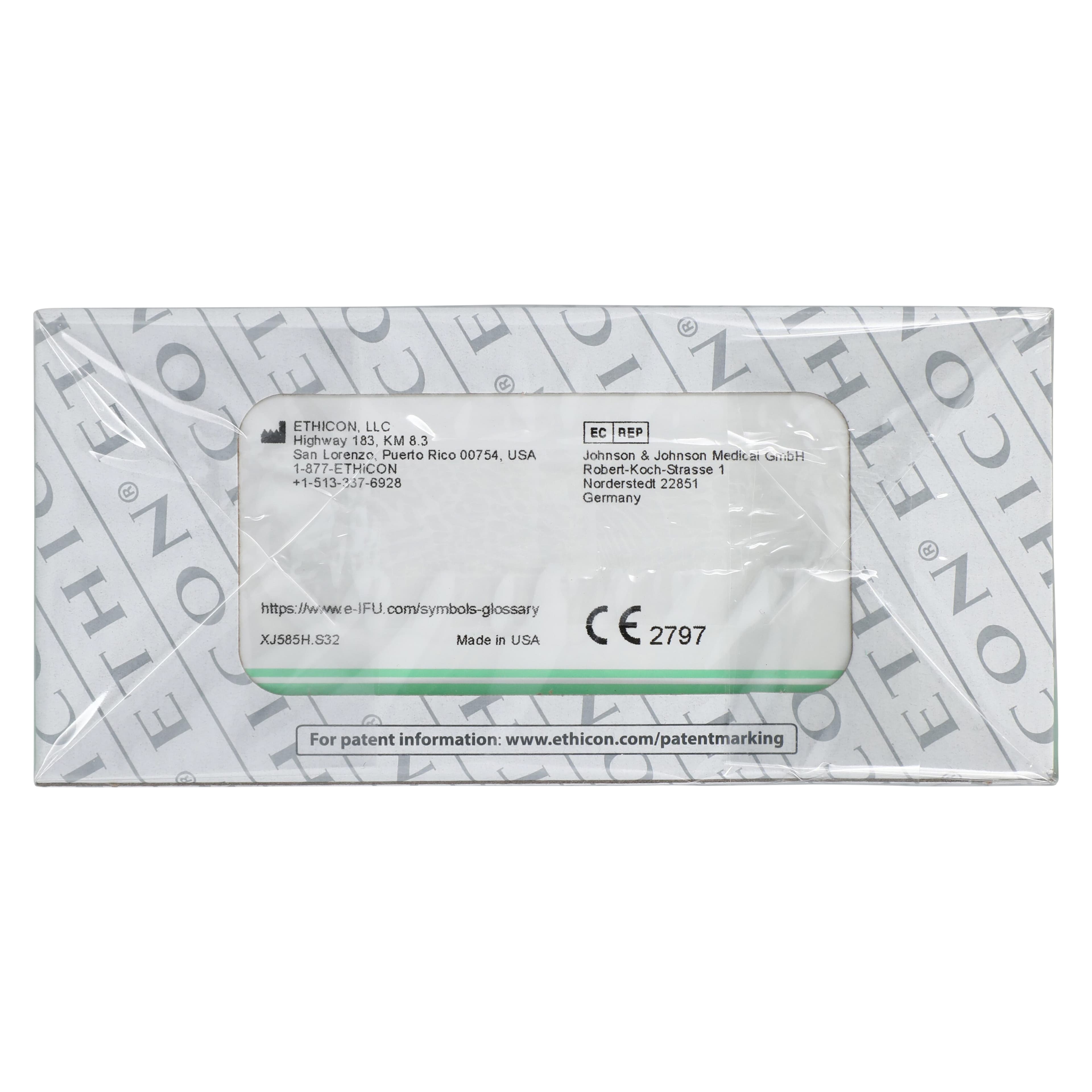 Ethilon Nylon Monofilament Non-Absorbable Suture, Size 2-0, 18 in, Black, PS Cutting Edge Prime Reverse 3/8 Circle Needle 26mm, 36/Box thumbnail 3