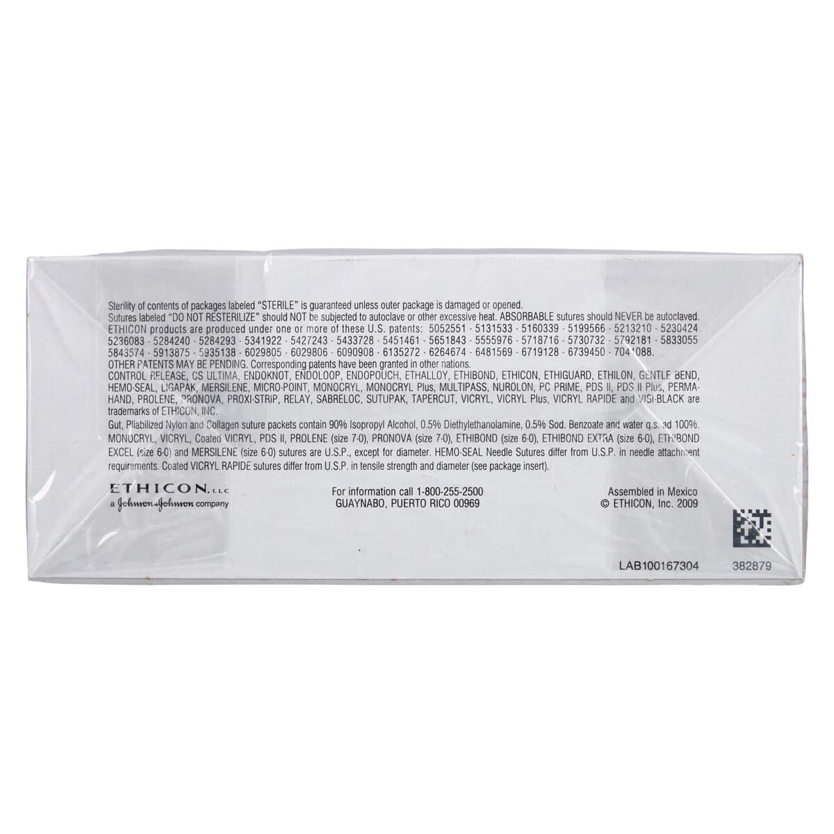 Ethicon Chromic Gut Surgical Suture, 5-0, 12" Reverse Cutting C-3 Needle, 3/8 Circle, Brown, 12/Box, 723G thumbnail 4