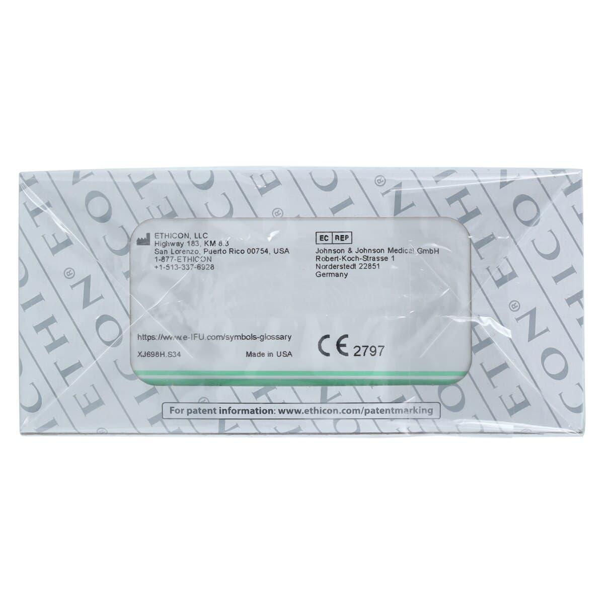 Ethilon Nylon Monofilament Non-Absorbable Suture, 5-0, 18", Black, P-3 Precision Point Reverse Cutting 3/8 Circle Needle, 36/Box, 698H thumbnail 3