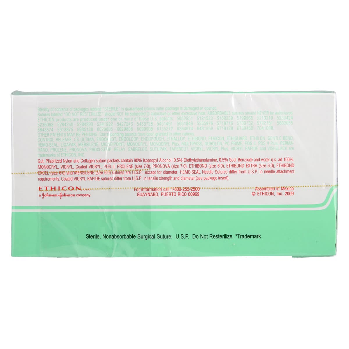 Ethicon Ethilon Nylon Monofilament Non-Absorbable Suture, Size 9-0, 6" (15 cm), VAS100-4, Reverse Cutting 3/8 Circle Needle, Black, 12/Box, 2890G thumbnail 3