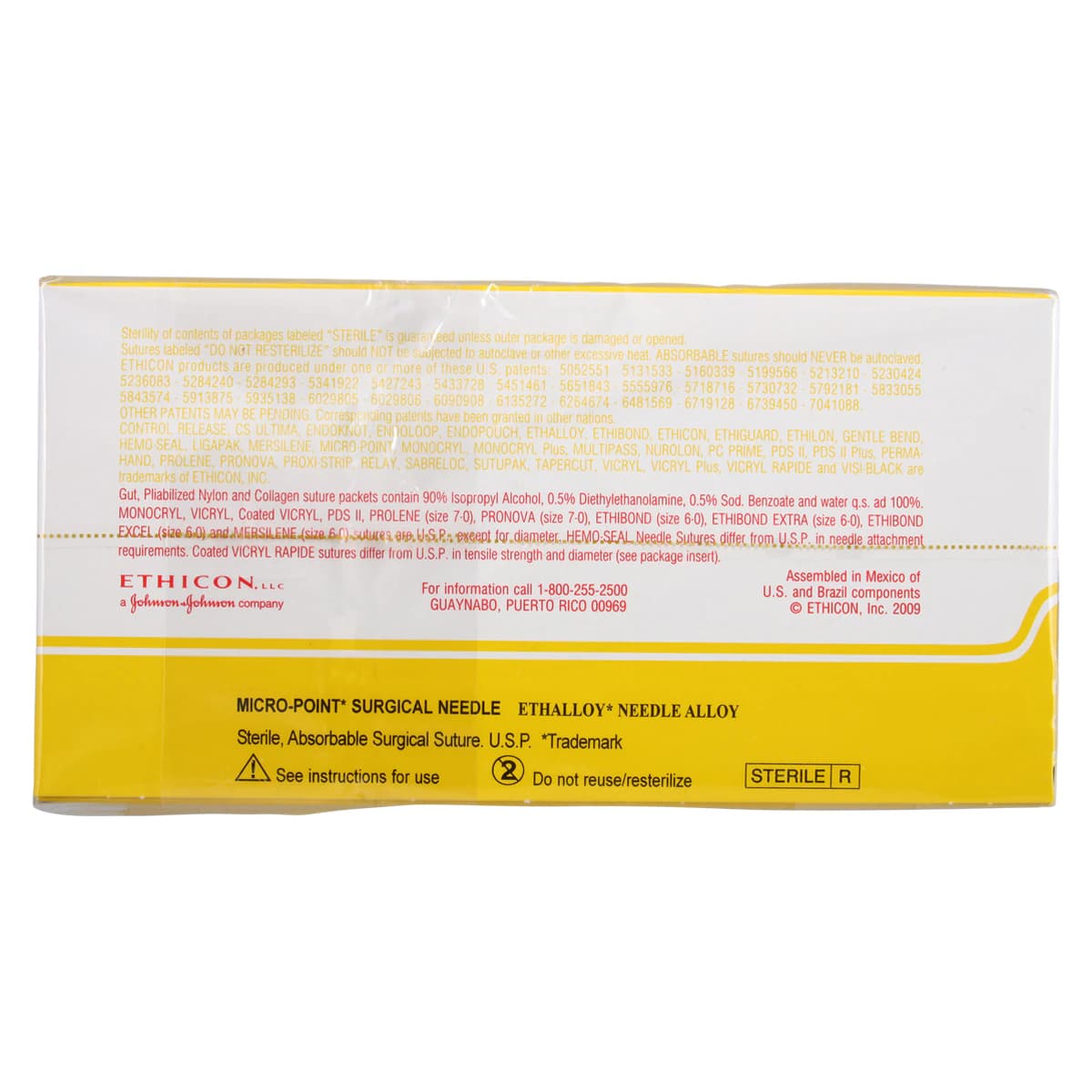 Ethicon Surgical Gut Suture, Plain, Monofilament, 6-0, 18" Length, G-1 Cutting Edge, 3/8 Circle Needle, 11mm, Uncoated, Yellowish Tan, 12/Box, 774G thumbnail 3
