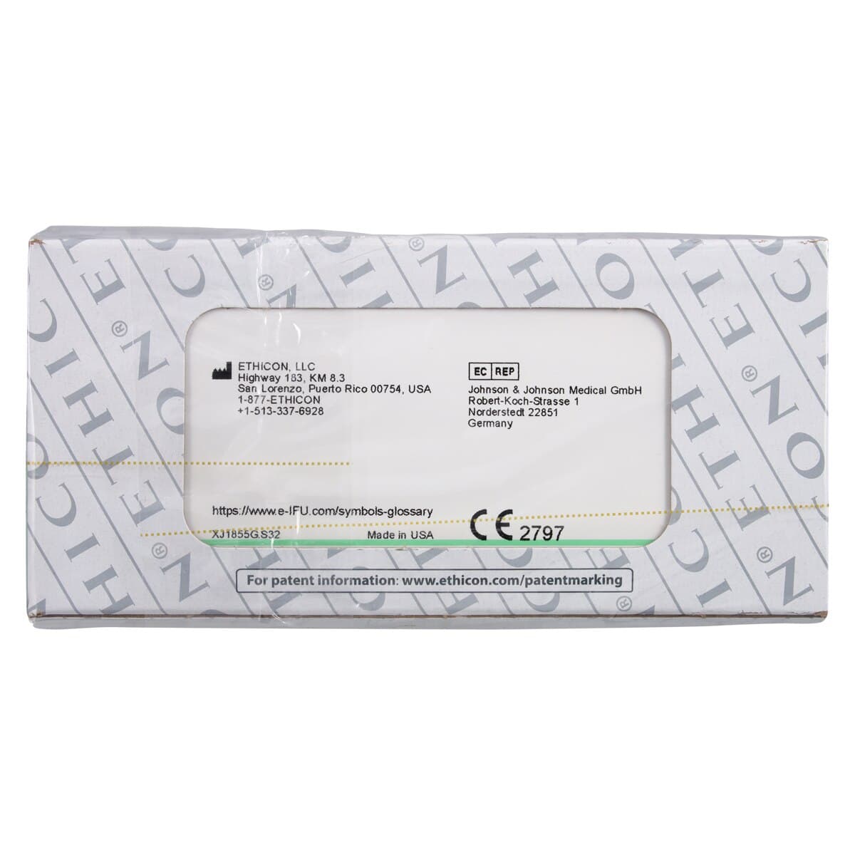 Ethicon Ethilon Nylon Suture, 5-0, 18", Black Monofilament, PC-1 Prime Conventional Cutting Needle, 3/8 Circle, 12/Box, 1855G thumbnail 3