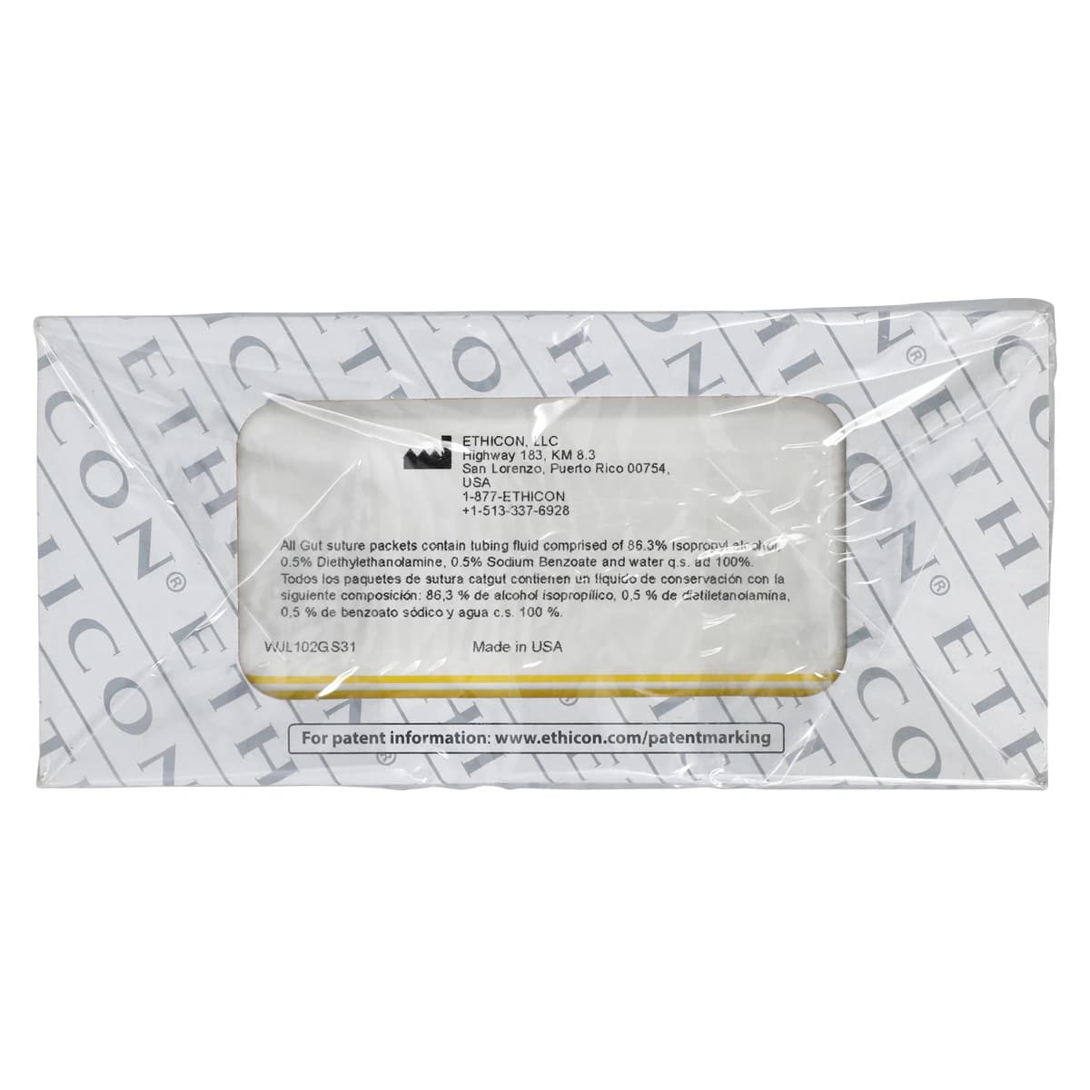 Ethicon Plain Gut Surgical Suture, 3-0, 54", 12/Box, L102G thumbnail 3