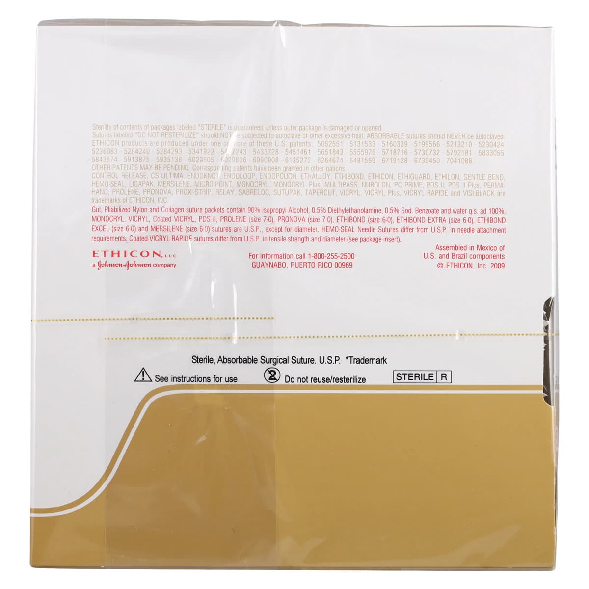 Ethicon Chromic Gut Surgical Suture, 3-0, 27", SH-1 Taper Point 1/2 Circle Needle, Brown, 36/Box, G182H thumbnail 3