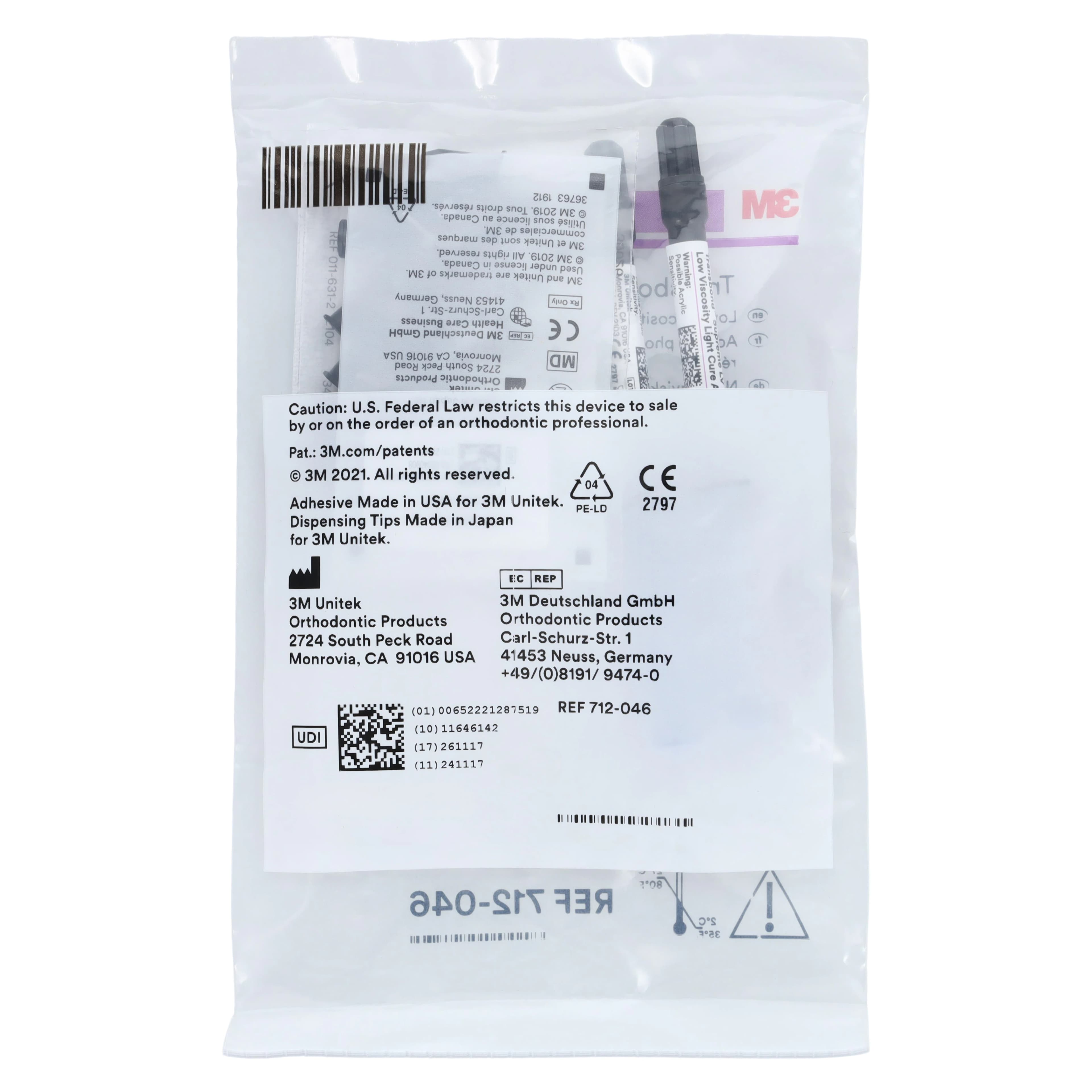 3M Transbond Supreme LV Light Cure Adhesive Kit, 2 x 2g Syringes with 20 Tips, 712-046 thumbnail 8