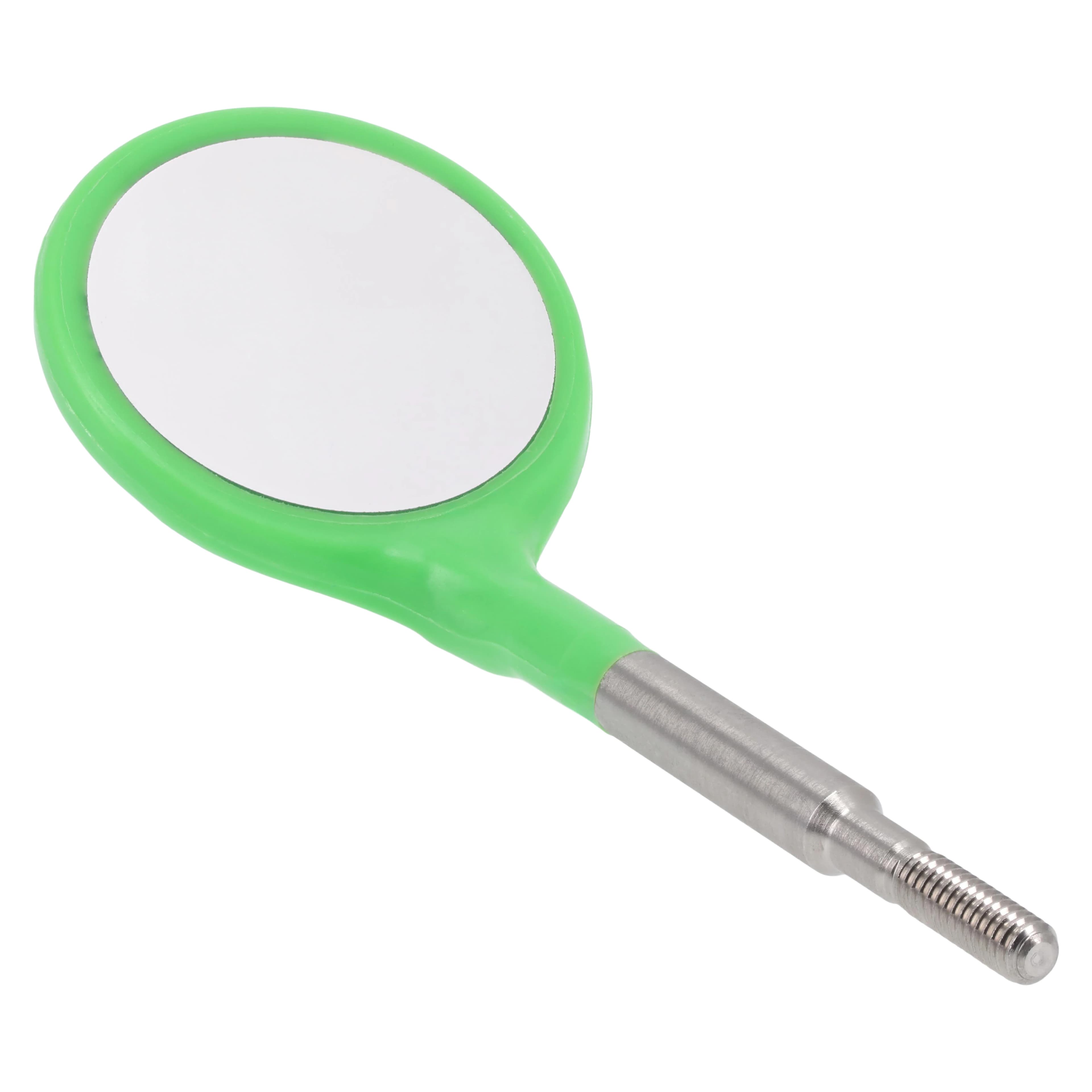 Zirc Crystal HD® #4 Neon Green Resin Mouth Mirror Screw-On Heads, Cone Socket, 12/Pack, 50Z371P thumbnail 2
