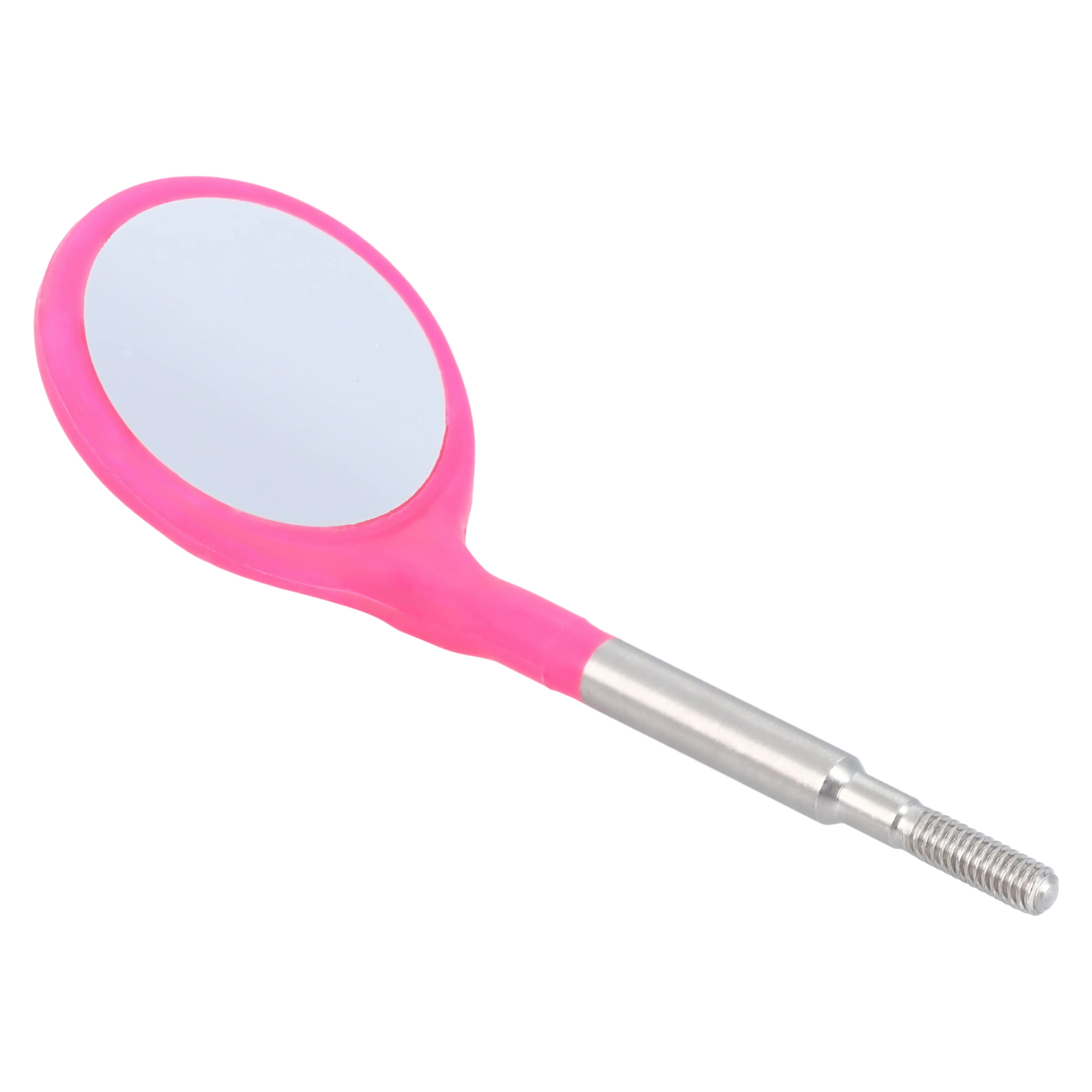 Zirc Crystal HD® #4 Neon Pink Resin Mouth Mirror Screw-On Heads (Cone Socket), Pack of 12, 50Z371S thumbnail 2