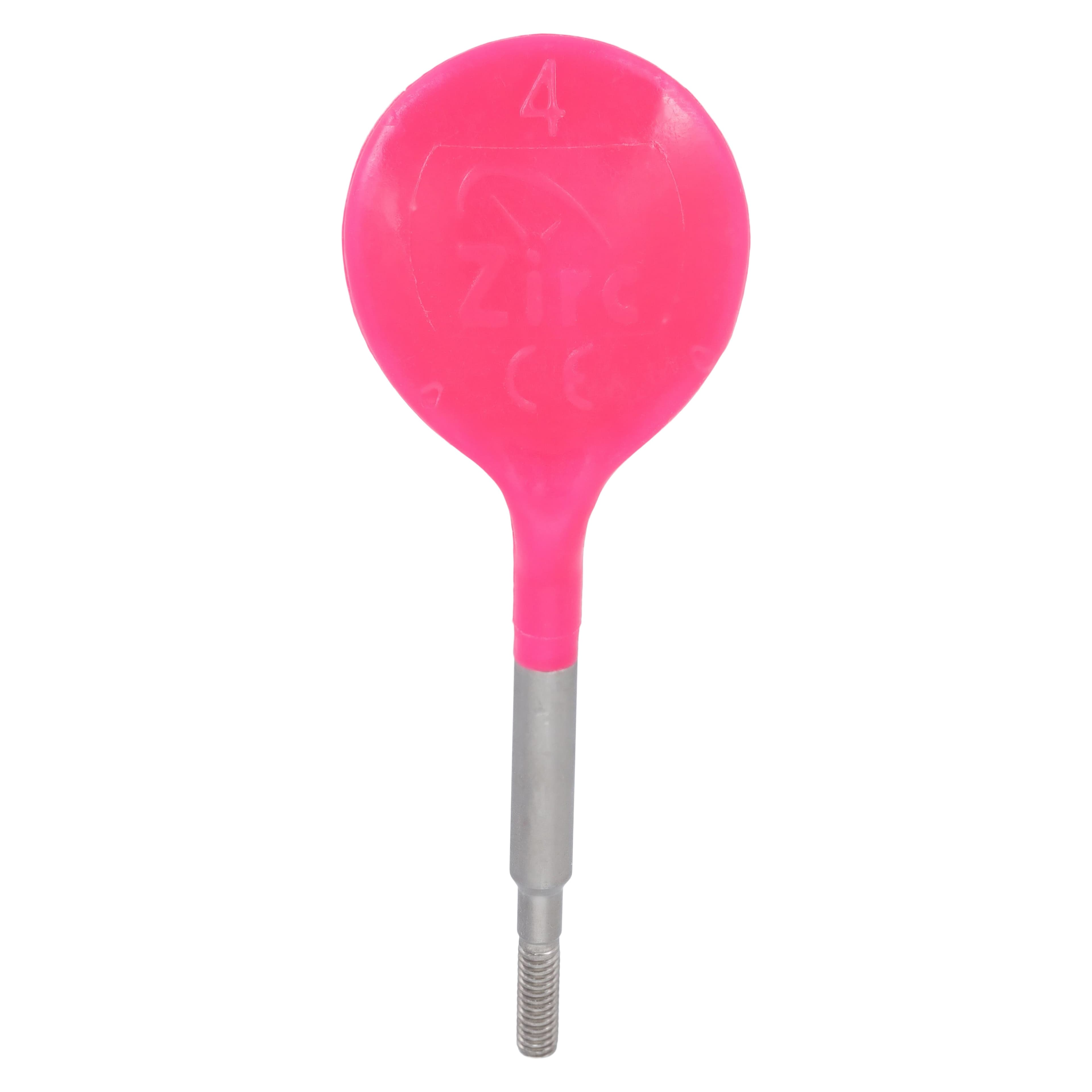 Zirc Crystal HD® #4 Neon Pink Resin Mouth Mirror Screw-On Heads (Cone Socket), Pack of 12, 50Z371S thumbnail 5