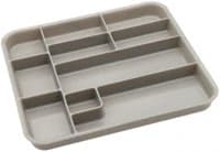 Zirc Procedure Tub Insert, 10 Compartments, Gray, 10-3/4" x 9-11/16" x 1", 20Z465 - Tub Insert - Image 1