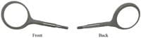 Zirc Crystal HD® Resin Mouth Mirror Double-Sided Heads, #4, Cone Socket, Gray, 4/Pack, 50Z374 - #4 Crystal HD® Resin Mouth Mirror Double Sided Heads Gray Only (Cone Socket) Pack of 4 - Image 1