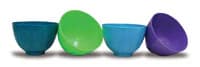 Zirc Mighty Mixer Dispos-A-Bowl, Assorted Neon Colors, 4-7/8" Diameter x 3-1/4", 36/Pack, 50Z505ASTD - Assorted Colors Mighty Mixer Bowls Pack of 36 - Image 1