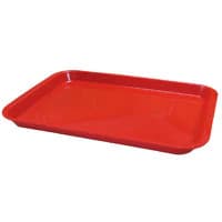 Zirc B-Lok Flat Setup Tray, Red, Size B, 13-3/8" x 9-5/8" x 7/8", 20Z401M - Zirc Flat B-Lok Setup Tray - Image 1