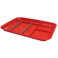Zirc B-Lok Divided Set-Up Tray, Red, Size B, 13-3/8" x 9-5/8" x 7/8", 20Z451-M - Zirc Divided B-Lok Setup Tray - Image 1