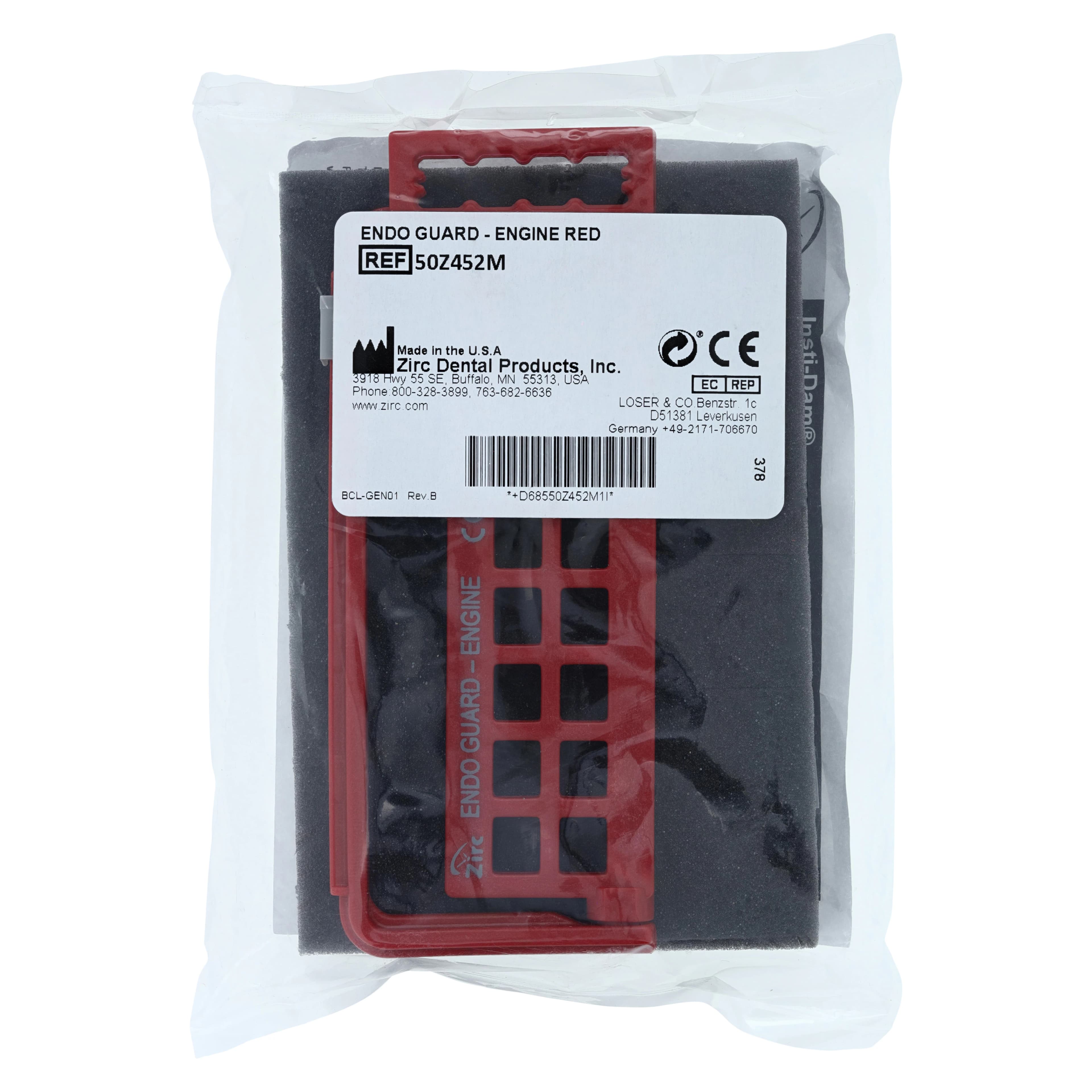 Zirc Steri-Endo Guard Engine Organizer, Red, 50Z452-M - Red Steri-Endo Guard Engine - Image 1