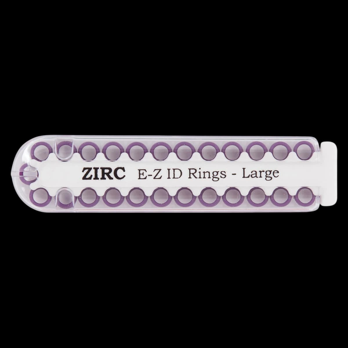 Zirc E-Z ID Instrument Rings, Large, Plum, 25/Pack, 70Z200-E - Plum E-Z ID Rings Large Pack of 25 - Image 1