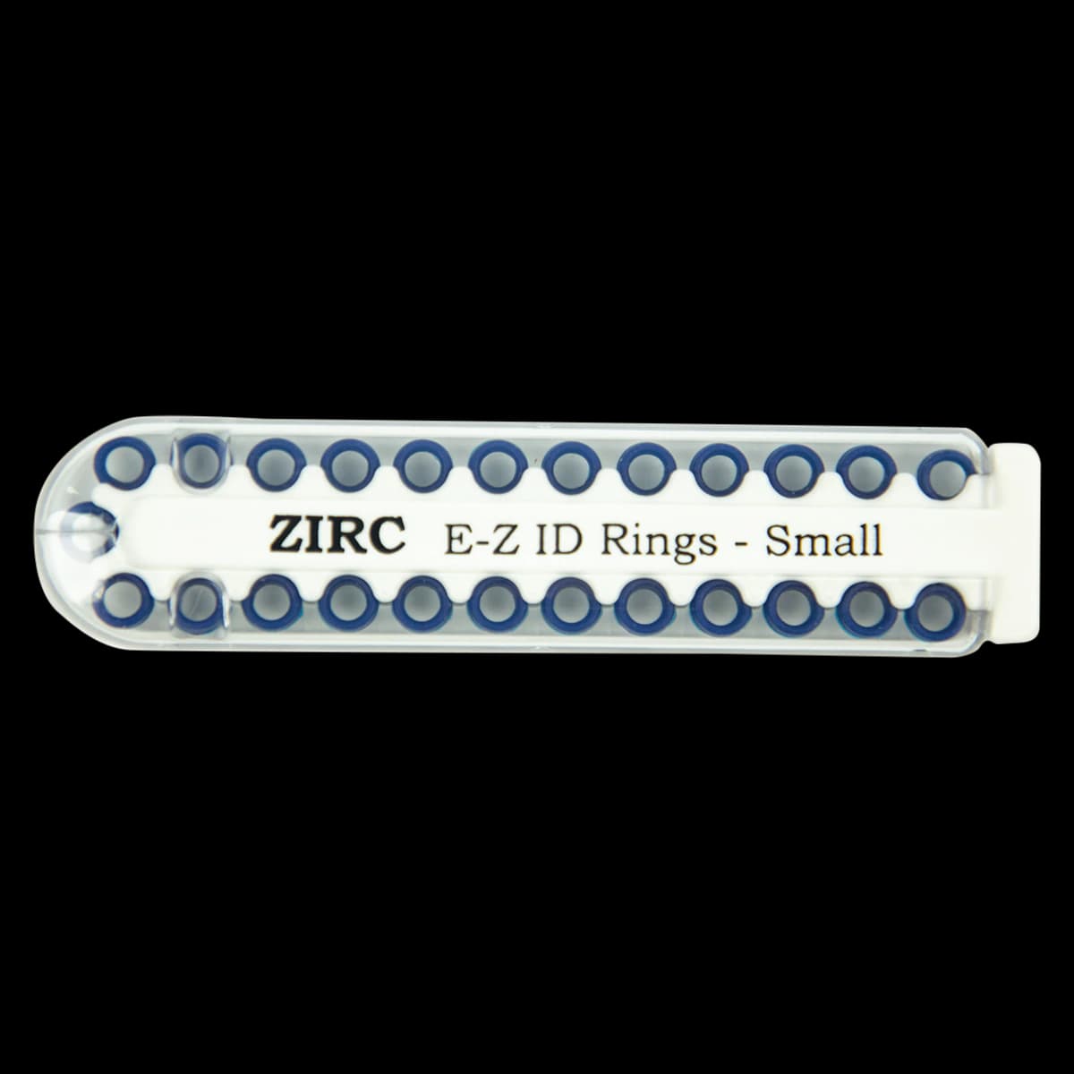 Zirc E-Z ID Instrument Rings, Small, Midnight Blue, 1/8" Diameter, 25/Pack, 70Z100-T - Midnight Blue E-Z ID Rings Small Pack of 25 - Image 1