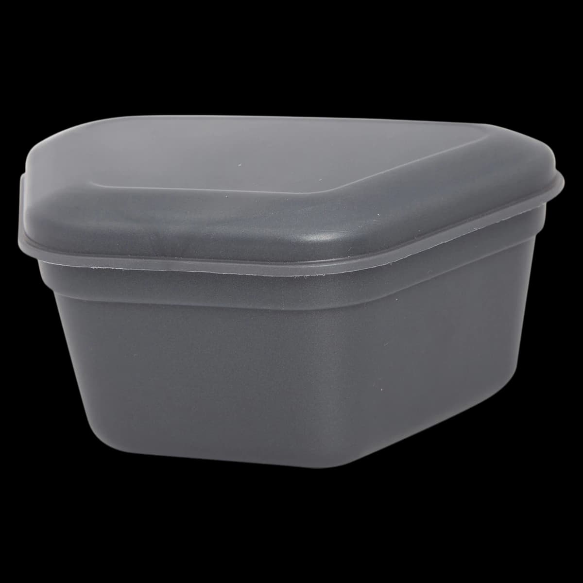 Zirc Dental Gray Denture Box, One-Piece Construction, Solid Locking Mechanism, 4-3/8" x 3-3/8" x 2", Pack of 12, 30R800I - Gray Denture Box Pack of 12 - Image 1