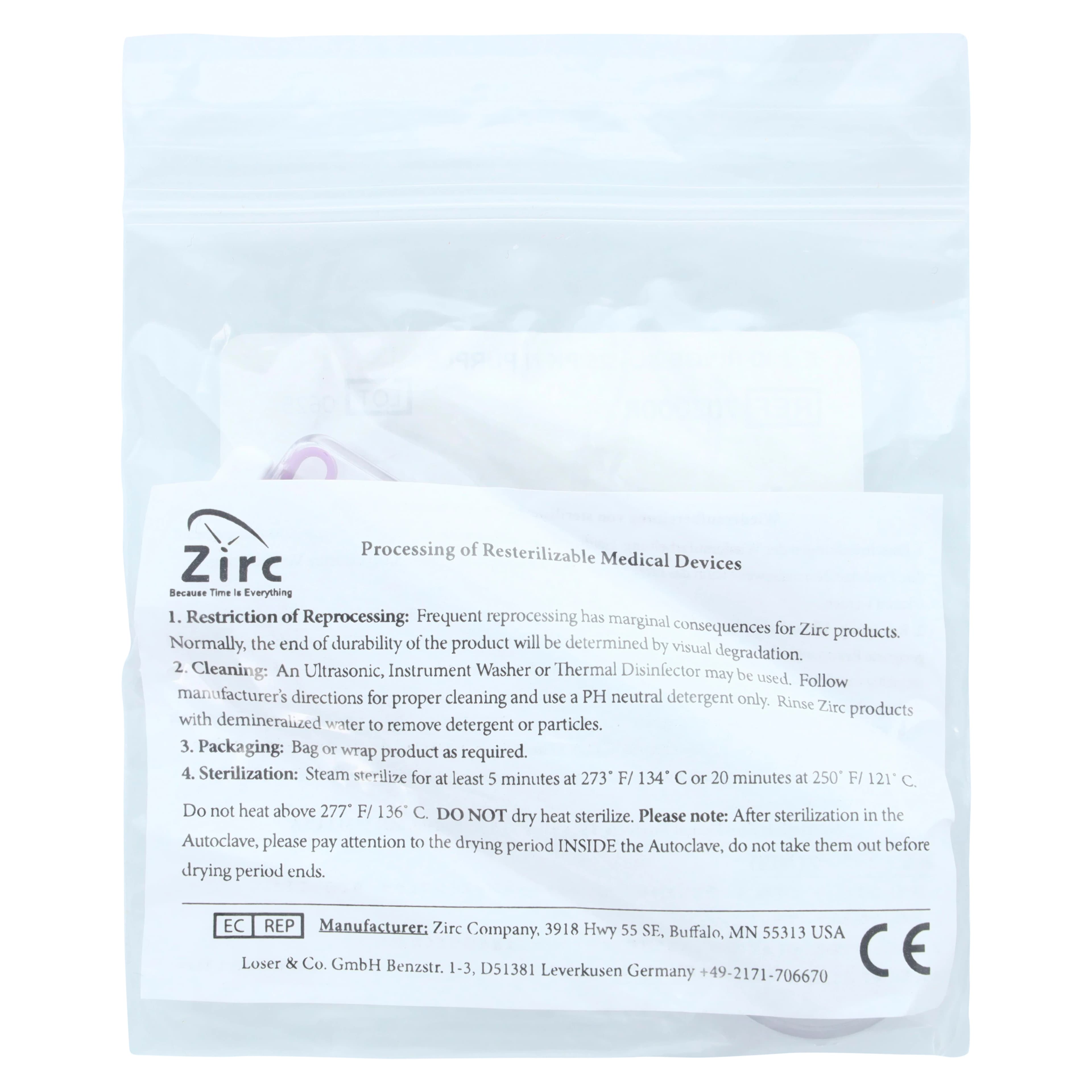 Zirc E-Z ID Instrument Color Code Rings, XL, Neon Purple, 25/Pack, 70Z000R thumbnail 5