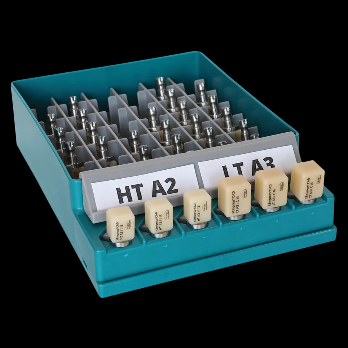 Zirc CAD/CAM Block Organizer, Teal, 50Z417J - Zirc CAD/CAM Block Organizer - Image 1