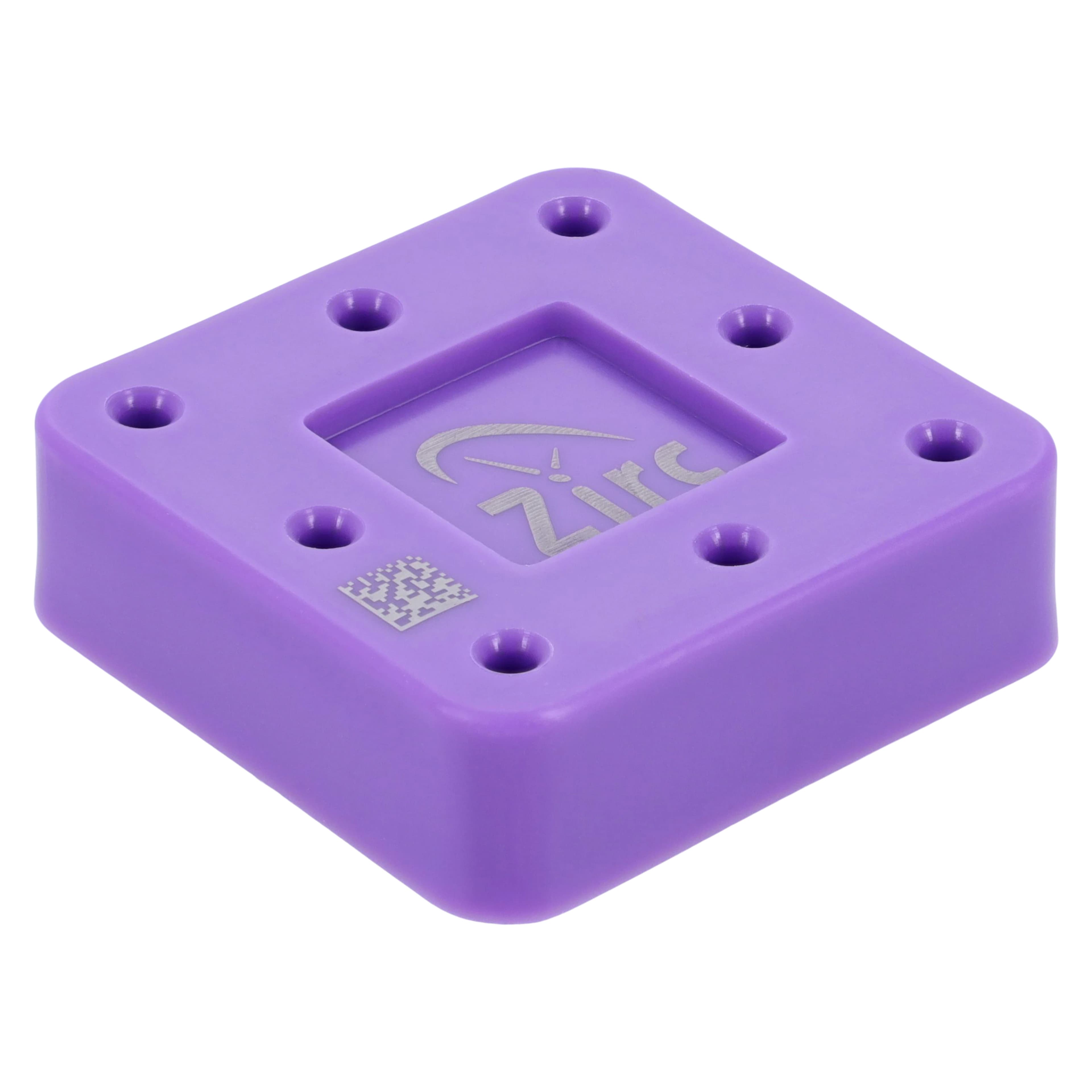 Zirc 8-Hole Magnetic Bur Block, Neon Purple, Fits FG/RA/HP Burs, Autoclavable, 1/Pk, 50Z400R - Neon Purple 8-Hole Magnetic Bur Block - Image 1