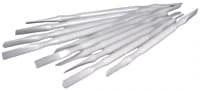 Zirc Delrin Flat Blade Spatula, Flexible, Non-Stick, 4-5/8", 10/Pk, 50Z523 - Delrin Spatula Pack of 10 - Image 1