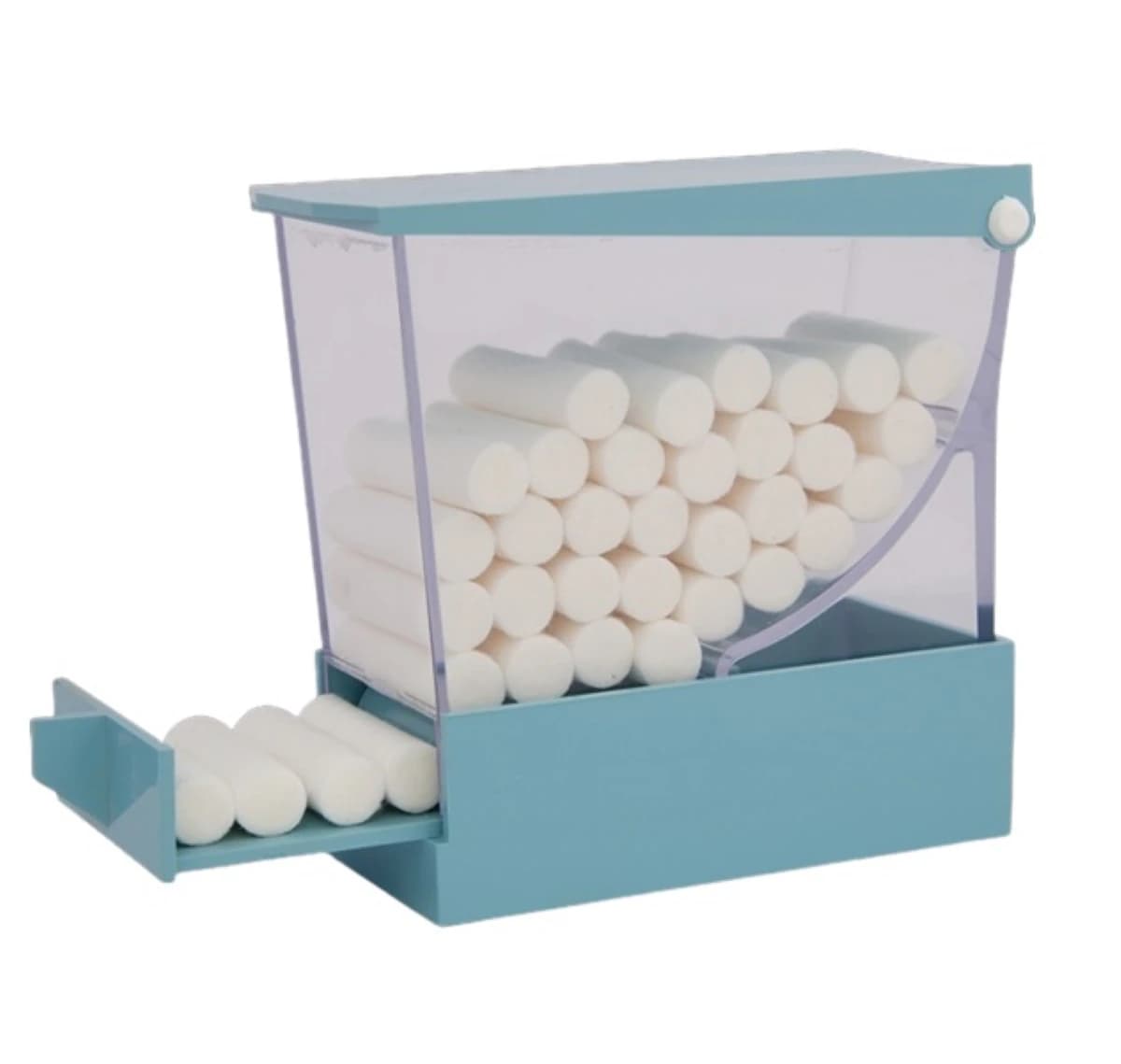 Zirc Deluxe Cotton Roll Dispenser, Blue, 1/Pk, 28R800B - Blue Deluxe Cotton Roll Dispenser - Image 1