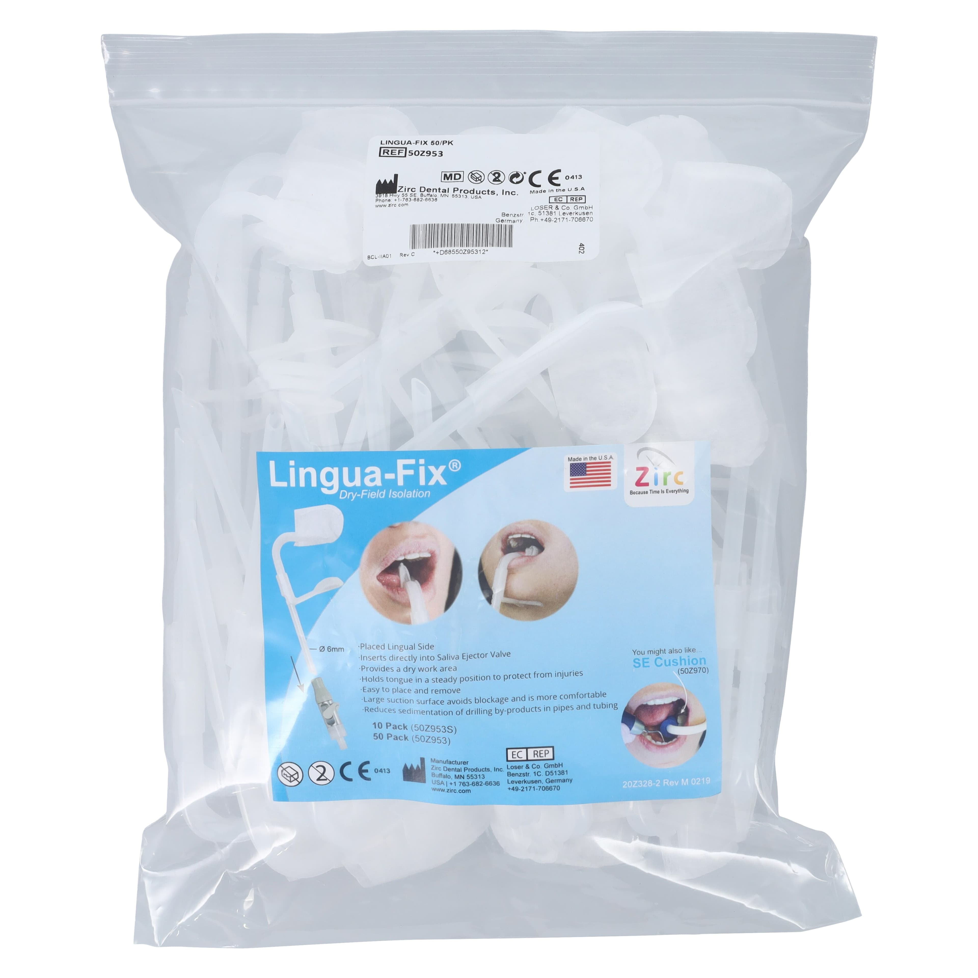 Lingua-Fix® Disposable Saliva Ejector, White, 50/Pack, 50Z953 thumbnail 3