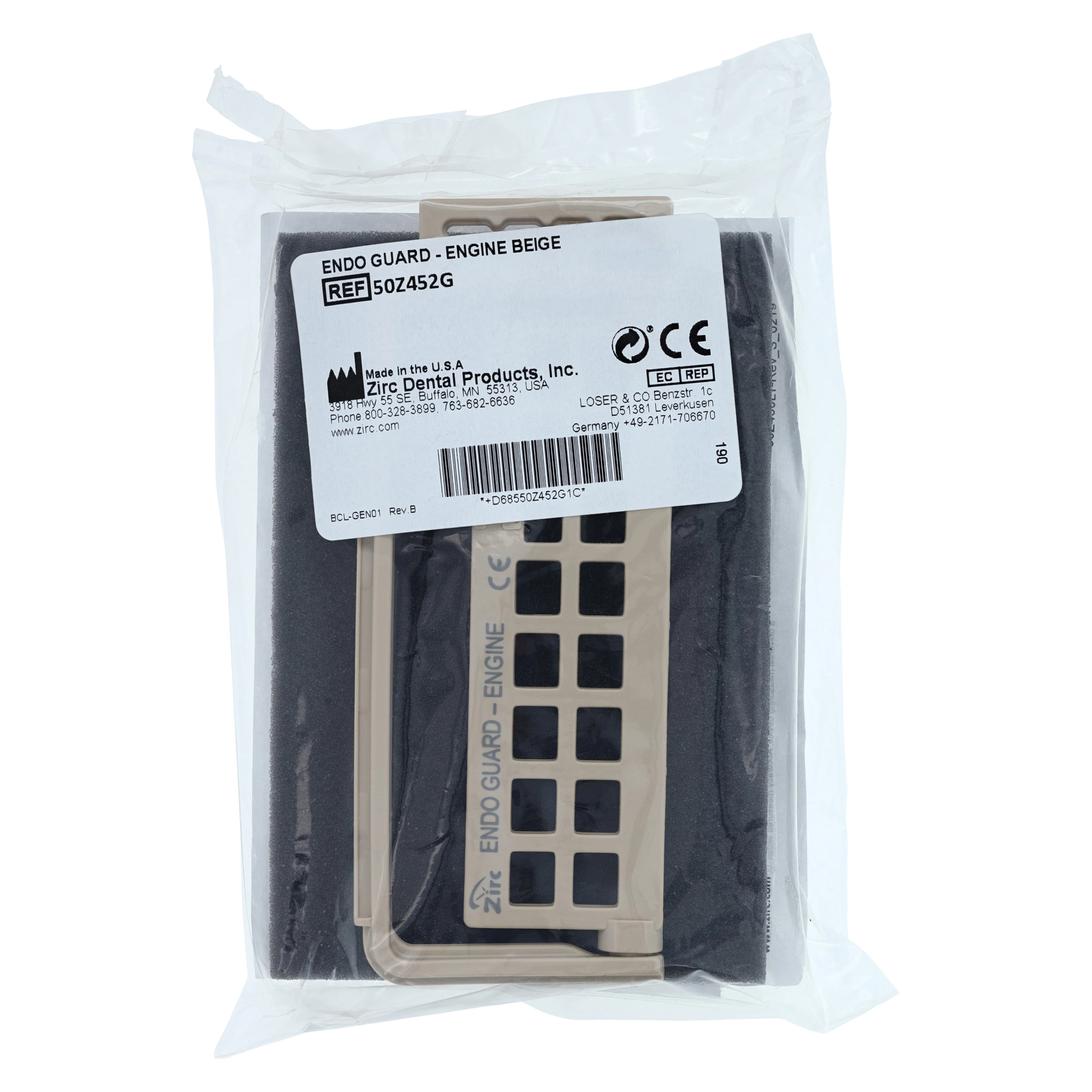 Zirc Steri-Endo Guard Engine Organizer, Beige, 11 Engine/5 Hand Files, 50Z452-G - Beige Steri-Endo Guard Engine - Image 1